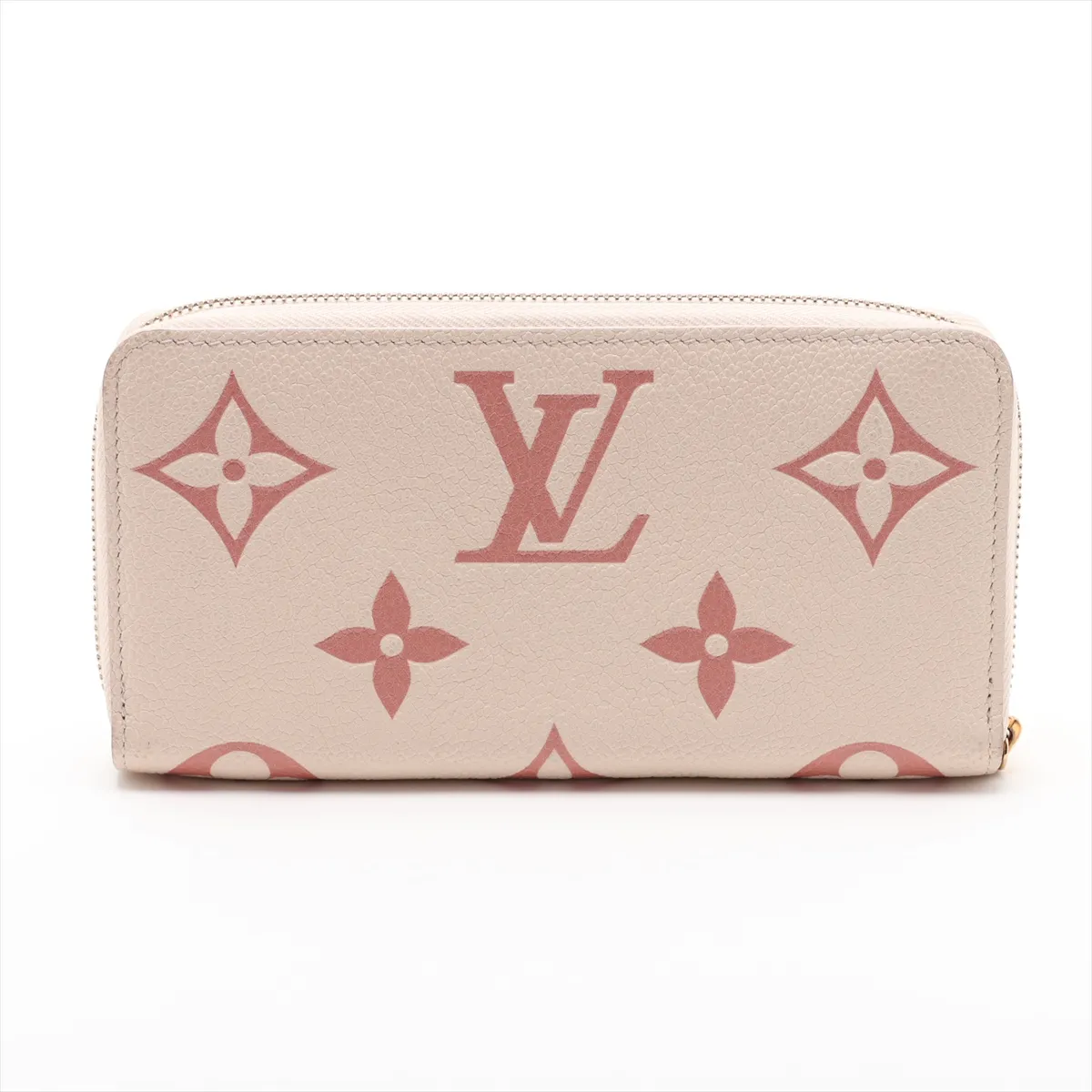 Bicolor Monogram Empreinte Zippy Wallet M81914 Beige x Pink Round Zip Wallet — view 2