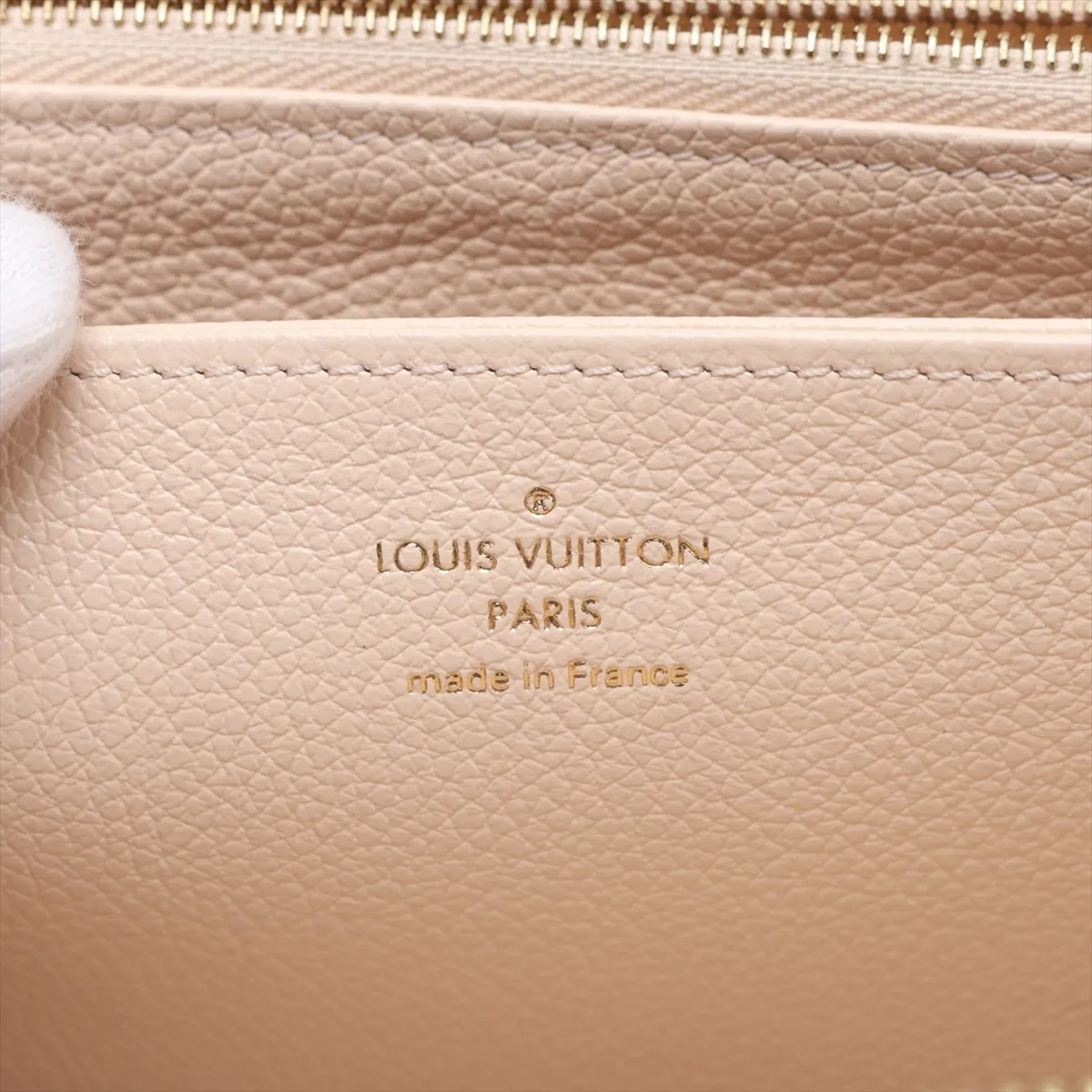Bicolor Monogram Empreinte Zippy Wallet M81914 Beige x Pink Round Zip Wallet — view 11