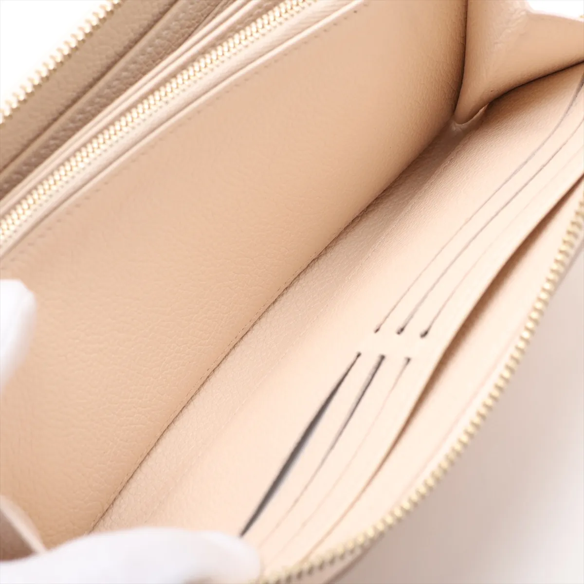 Bicolor Monogram Empreinte Zippy Wallet M81914 Beige x Pink Round Zip Wallet — view 4