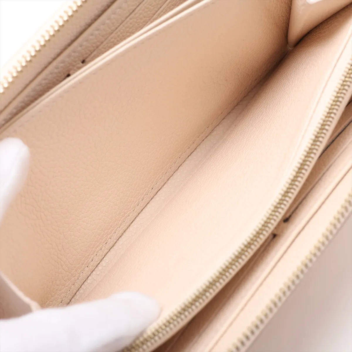 Bicolor Monogram Empreinte Zippy Wallet M81914 Beige x Pink Round Zip Wallet — view 5
