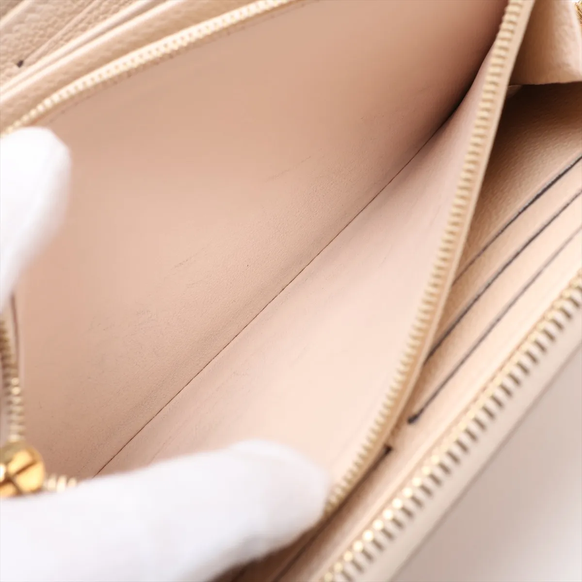 Bicolor Monogram Empreinte Zippy Wallet M81914 Beige x Pink Round Zip Wallet — view 10