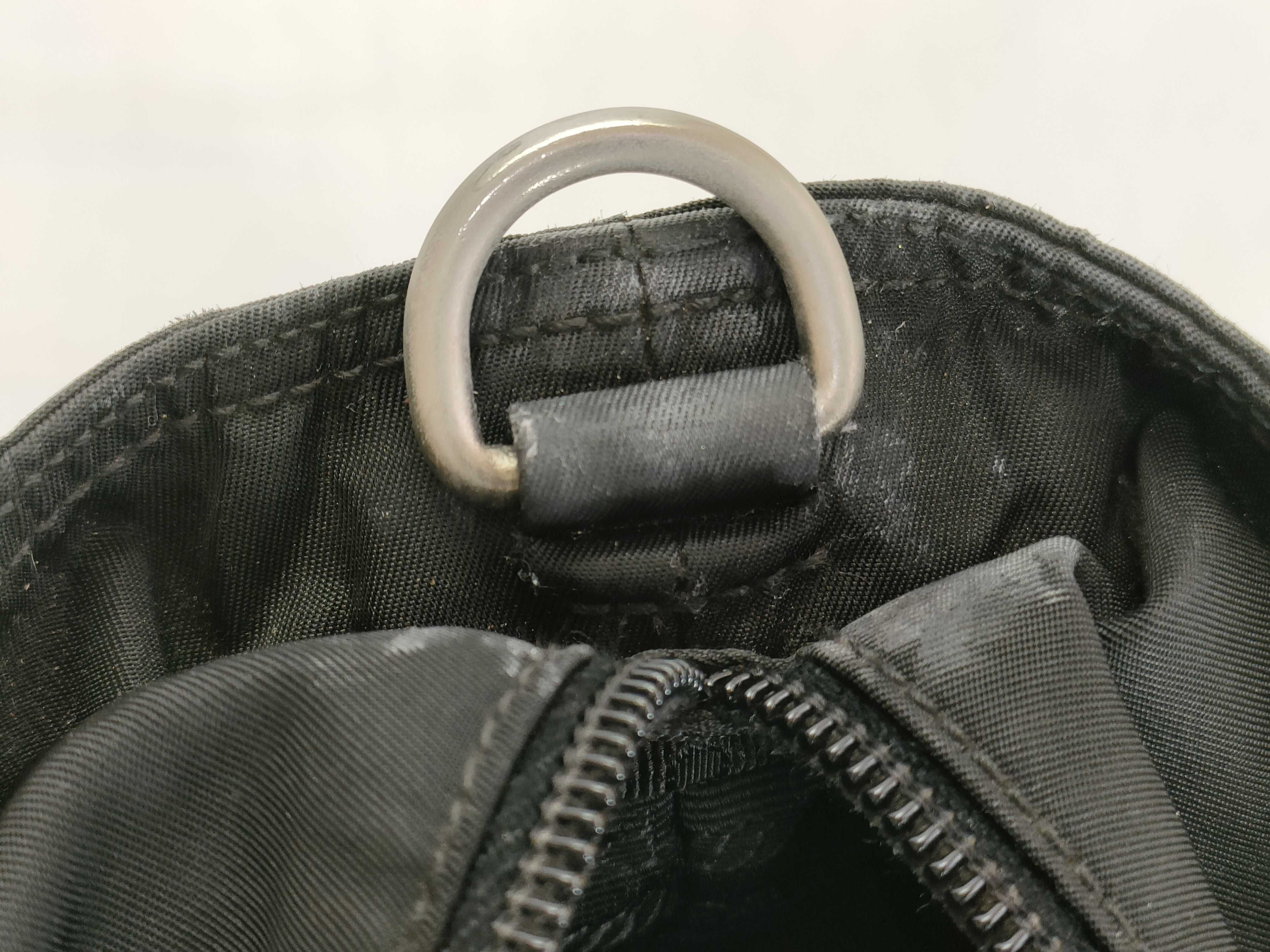Nylon Prada Embossed Logo Nylon Handbag White Tag 165 Handbag — view 9