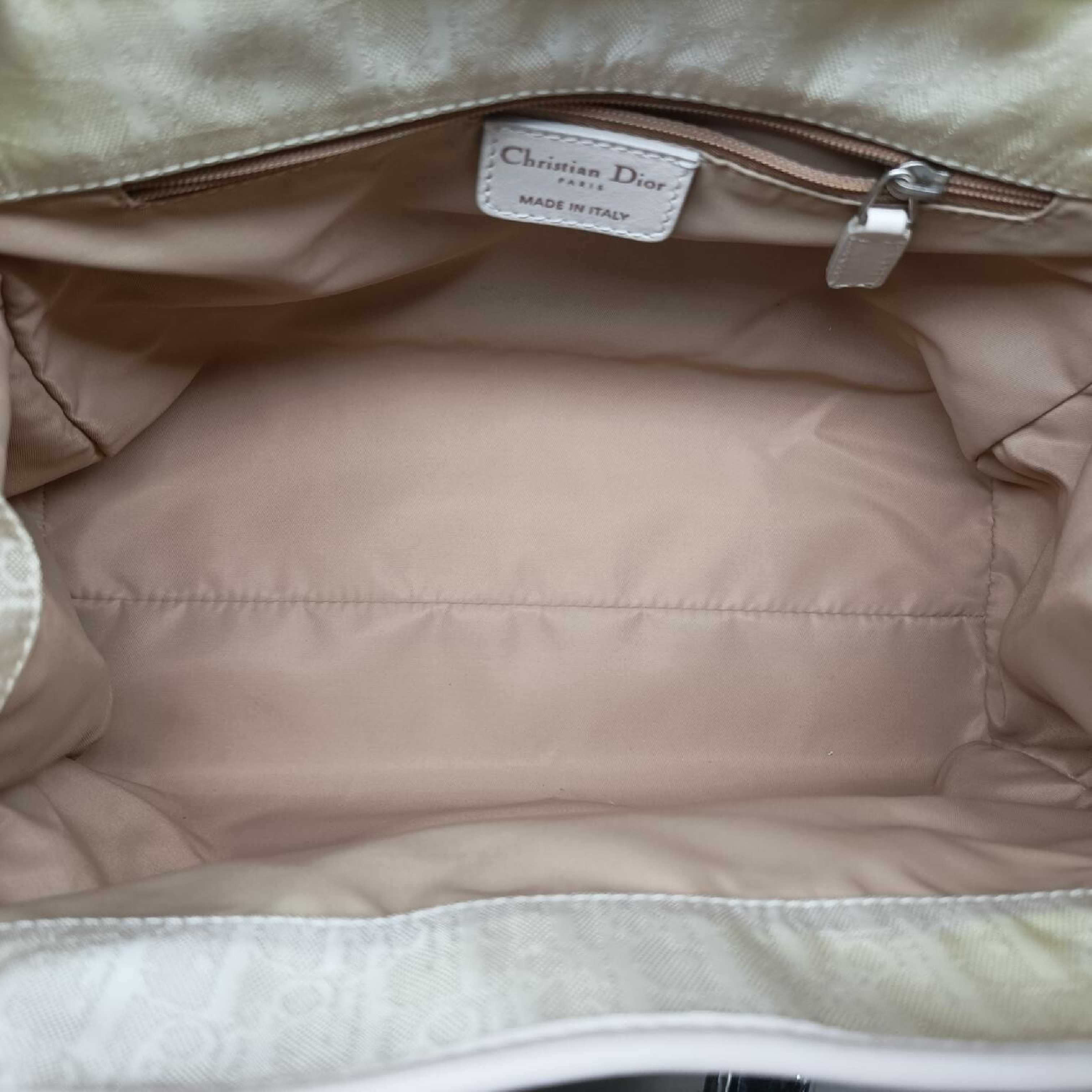 Lovely Beige Canvas x Leather Handbag 03-BO-0077 — view 6