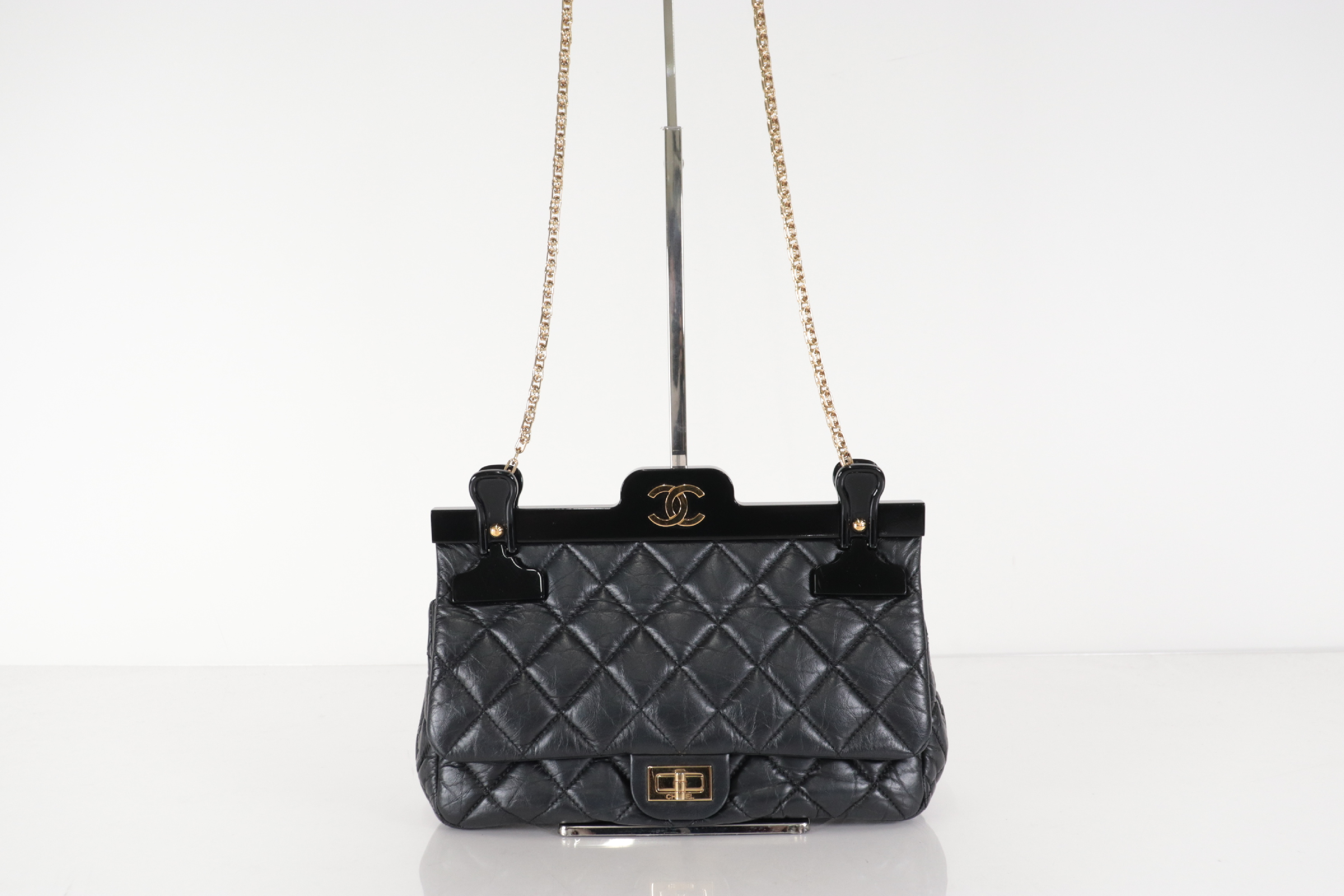 Matelassé 2.55 Hanger Motif Chain Shoulder Bag with Mirror (Serial Number 23) — view 2
