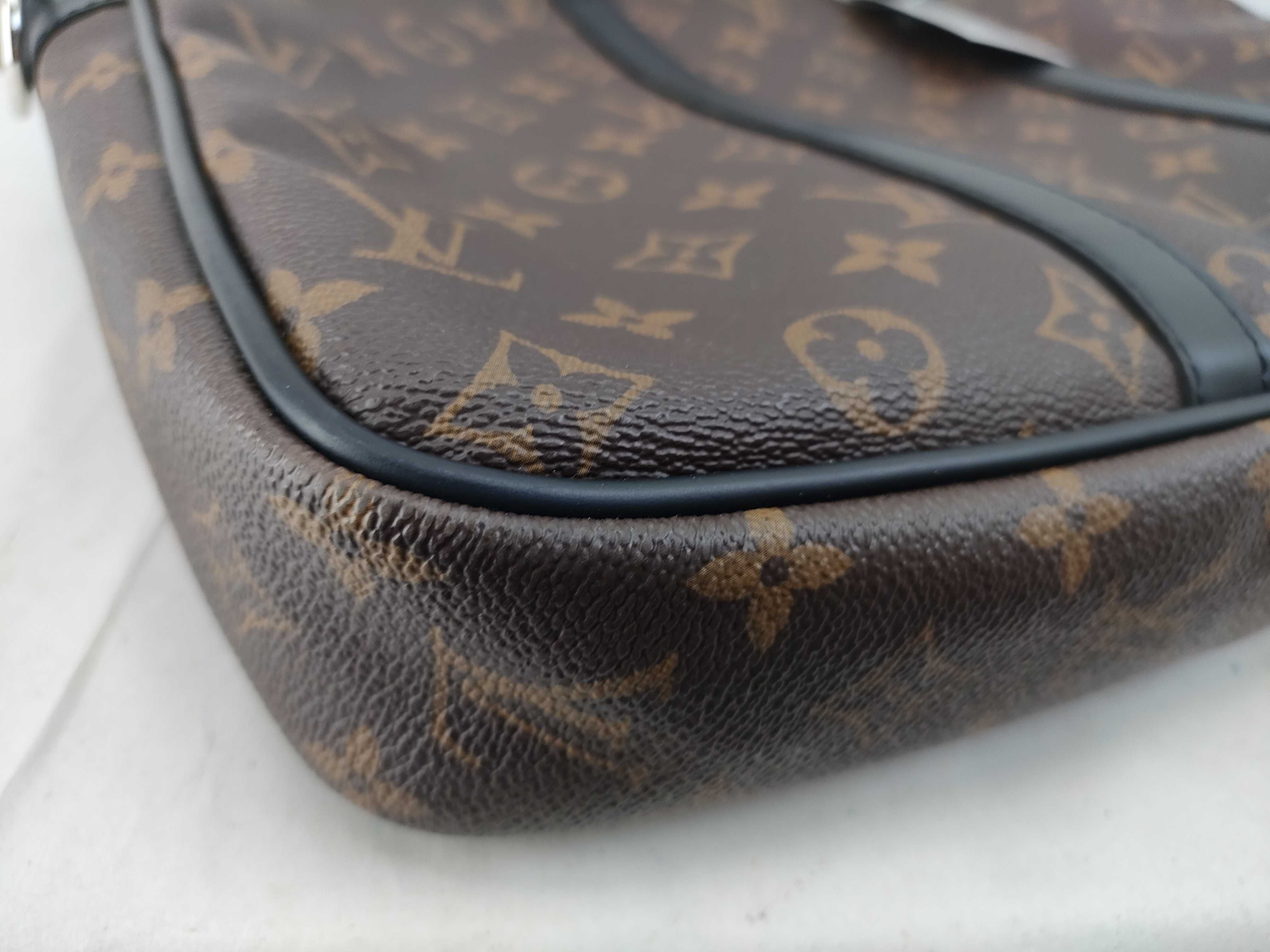 Monogram Macassar Port Document Voyage Handbag — view 3