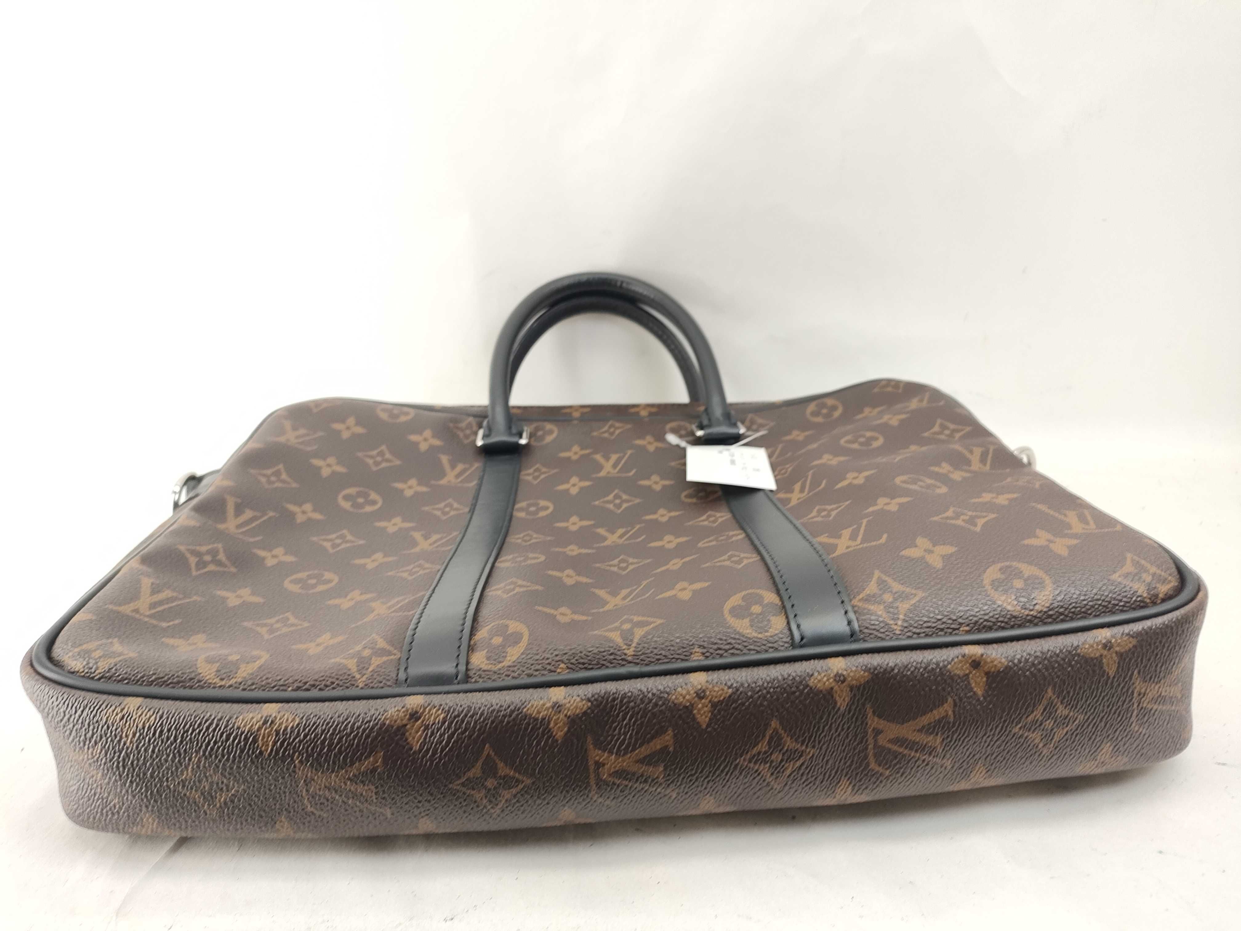 Monogram Macassar Port Document Voyage Handbag — view 4