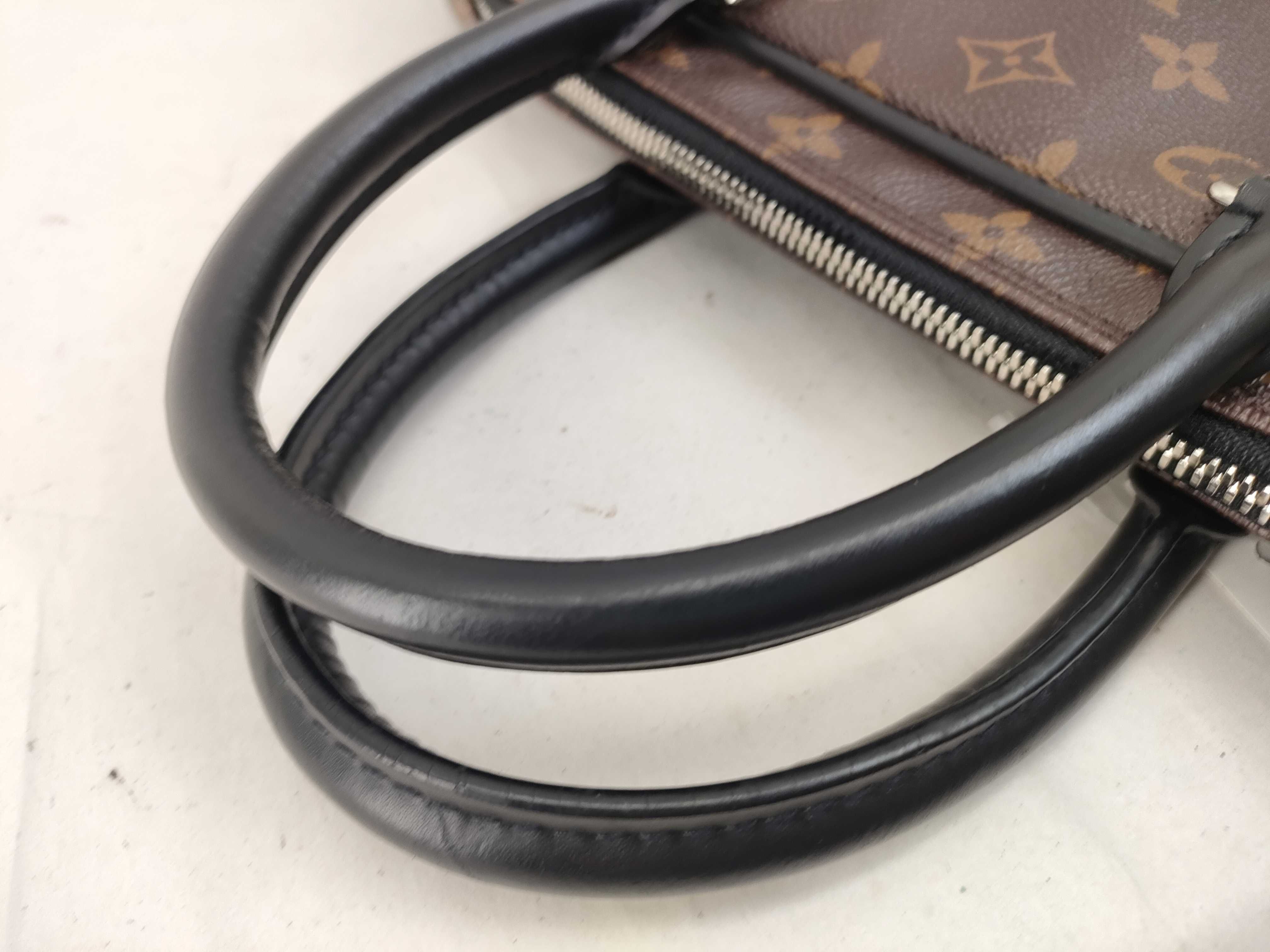 Monogram Macassar Port Document Voyage Handbag — view 6