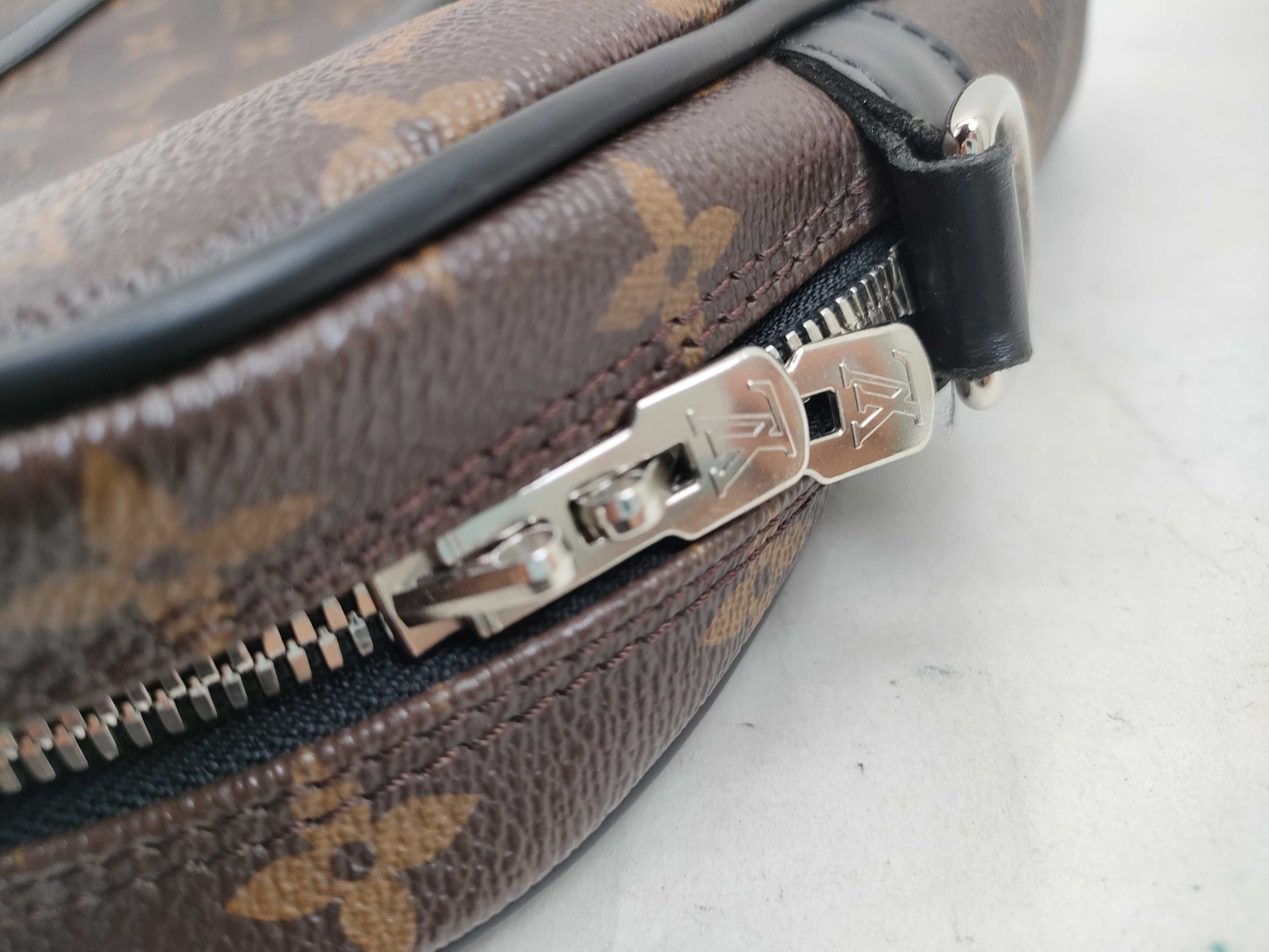 Monogram Macassar Port Document Voyage Handbag — view 7