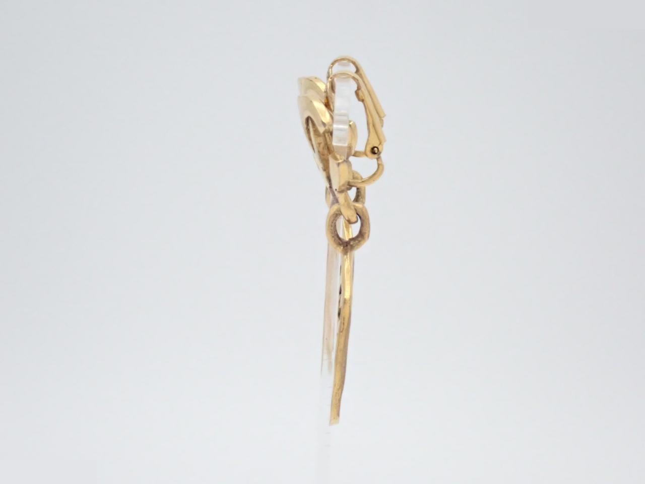 Earrings with Coco Mark design, gold. — view 3