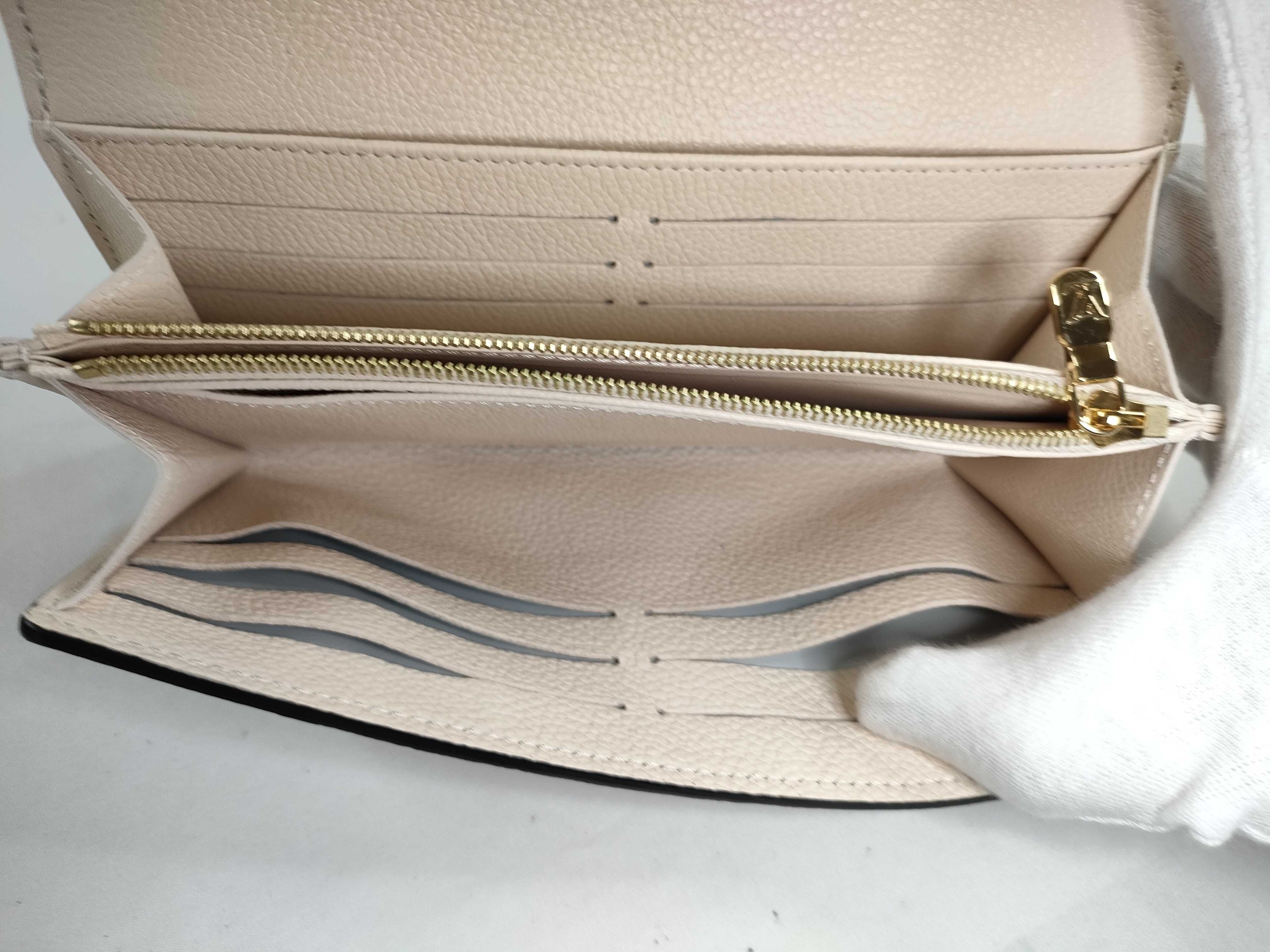 Monogram Empreinte Louis Vuitton Monogram Empreinte Portefeuille Sarah Métis Long Wallet Gold Hardware White M82638 IC Chip Box Wallet — view 12