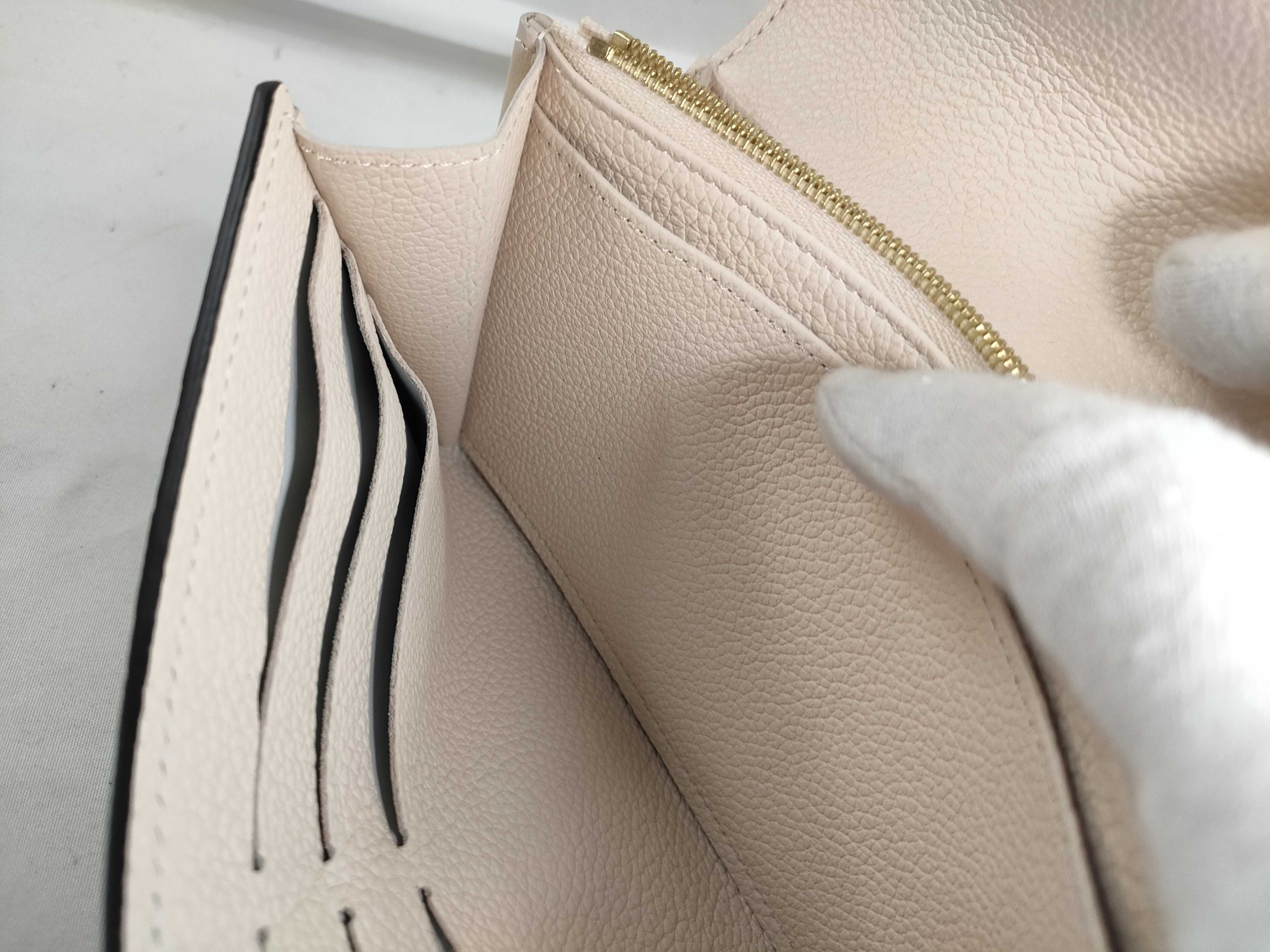Monogram Empreinte Louis Vuitton Monogram Empreinte Portefeuille Sarah Métis Long Wallet Gold Hardware White M82638 IC Chip Box Wallet — view 13