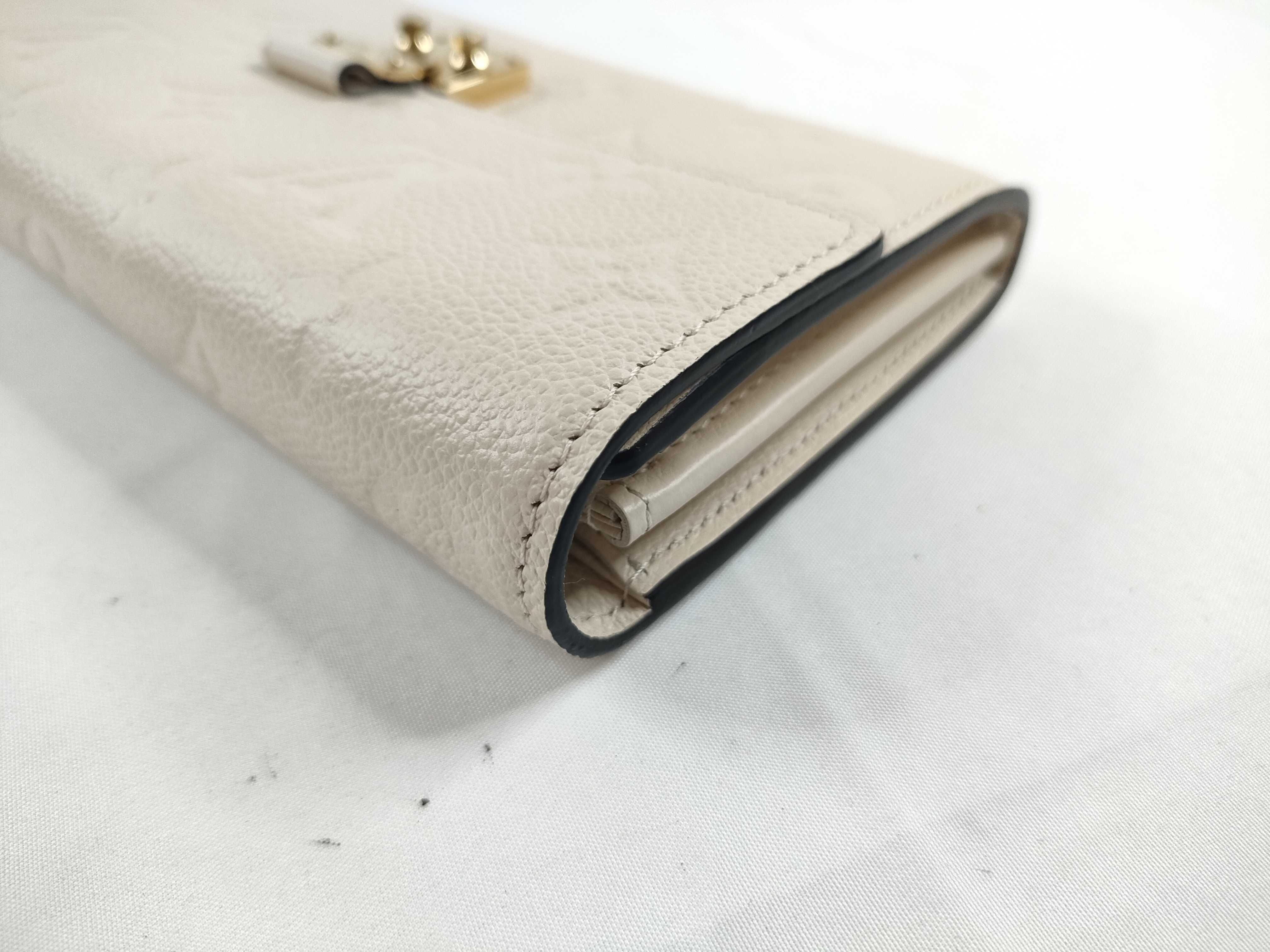 Monogram Empreinte Louis Vuitton Monogram Empreinte Portefeuille Sarah Métis Long Wallet Gold Hardware White M82638 IC Chip Box Wallet — view 4