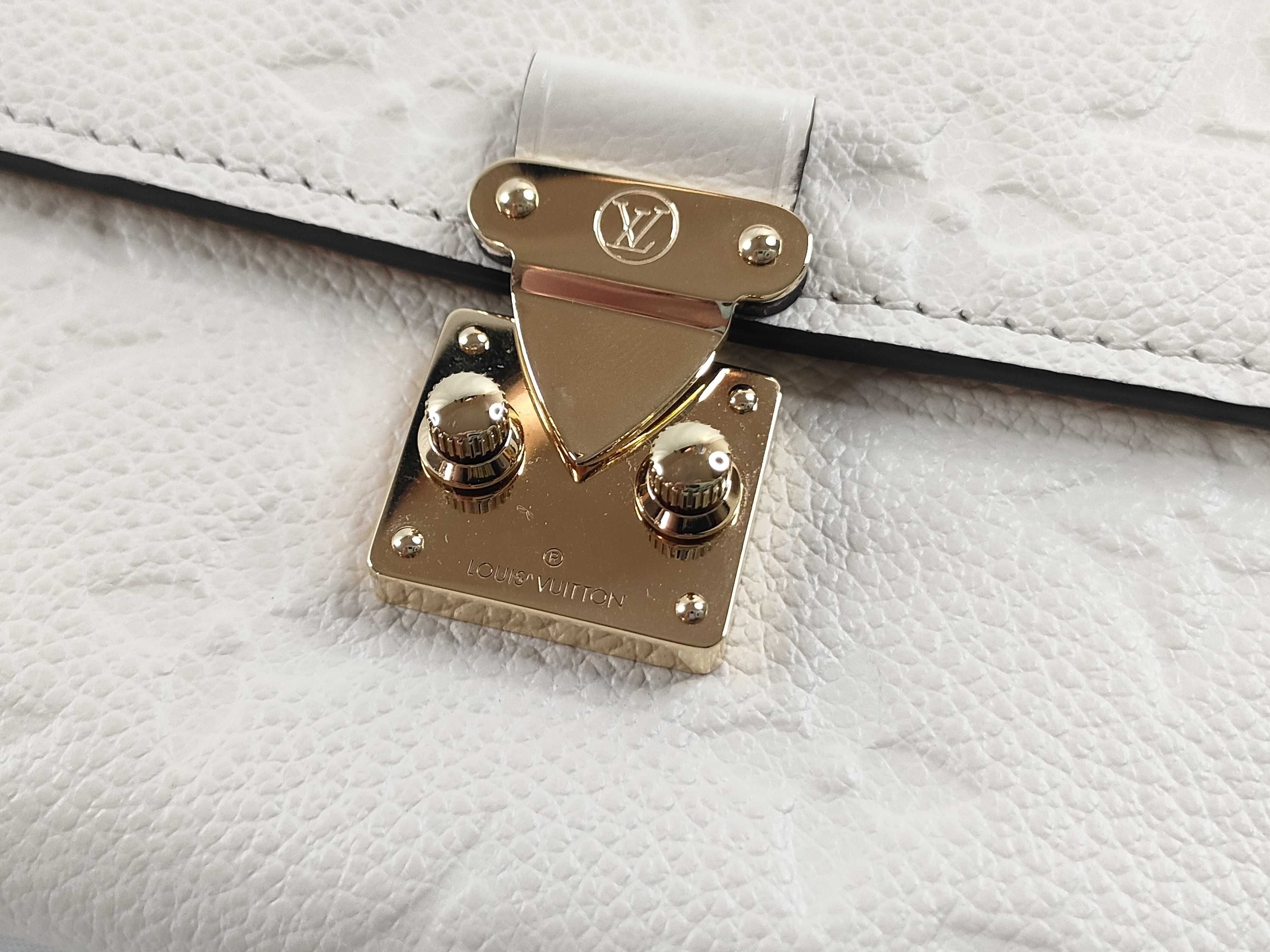 Monogram Empreinte Louis Vuitton Monogram Empreinte Portefeuille Sarah Métis Long Wallet Gold Hardware White M82638 IC Chip Box Wallet — view 8