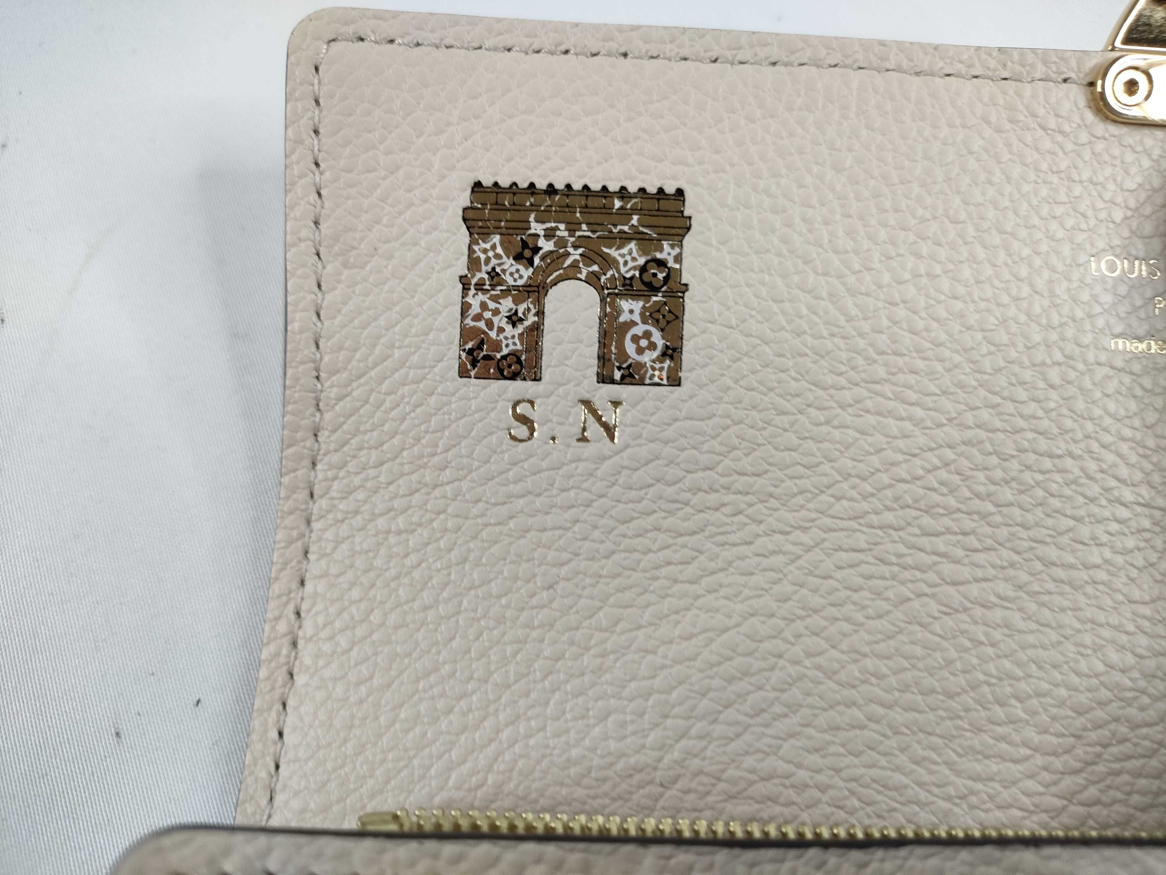 Monogram Empreinte Louis Vuitton Monogram Empreinte Portefeuille Sarah Métis Long Wallet Gold Hardware White M82638 IC Chip Box Wallet — view 10