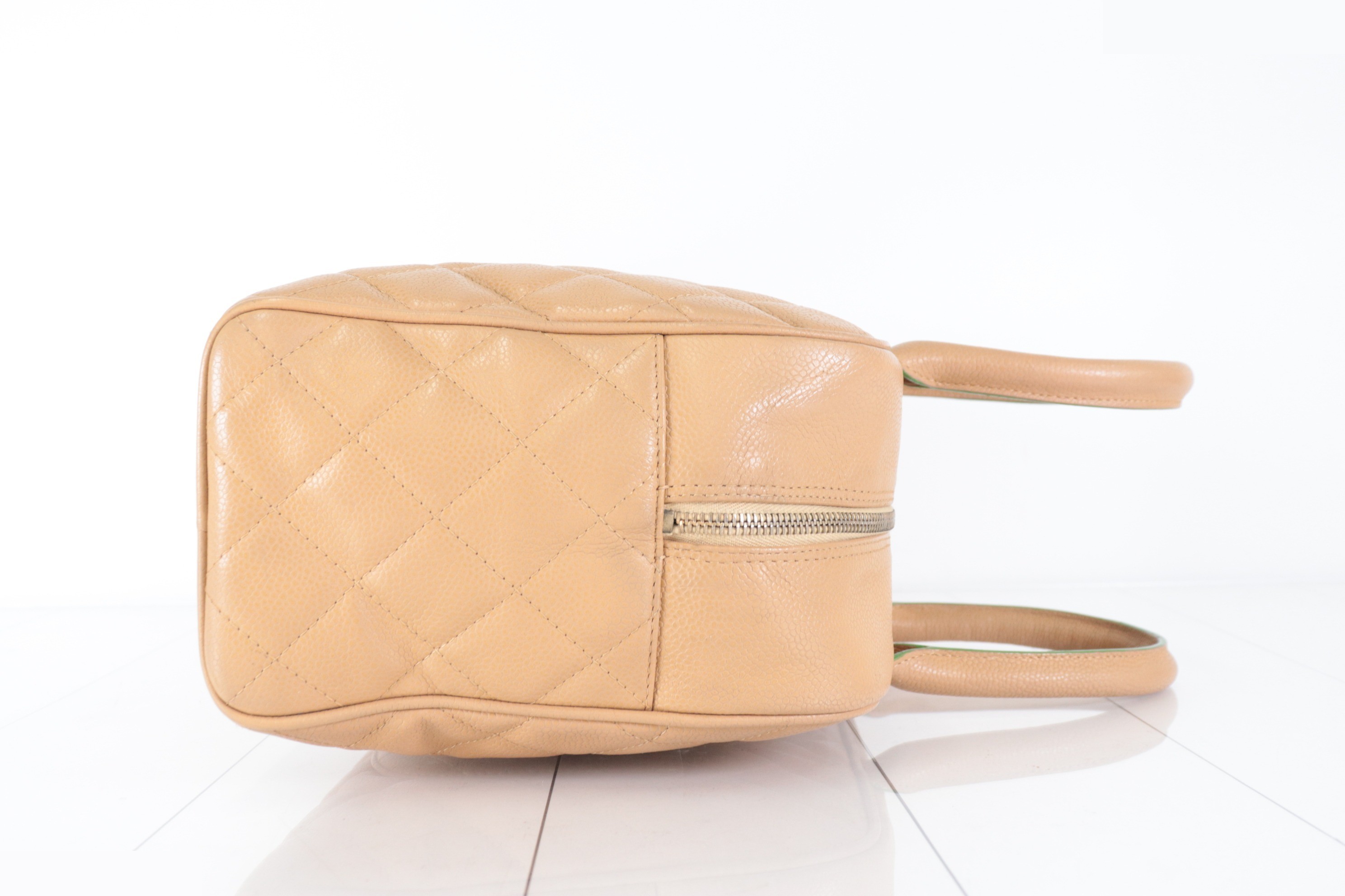 Caviar Mini Boston Bag, Beige, No. 8 — view 4
