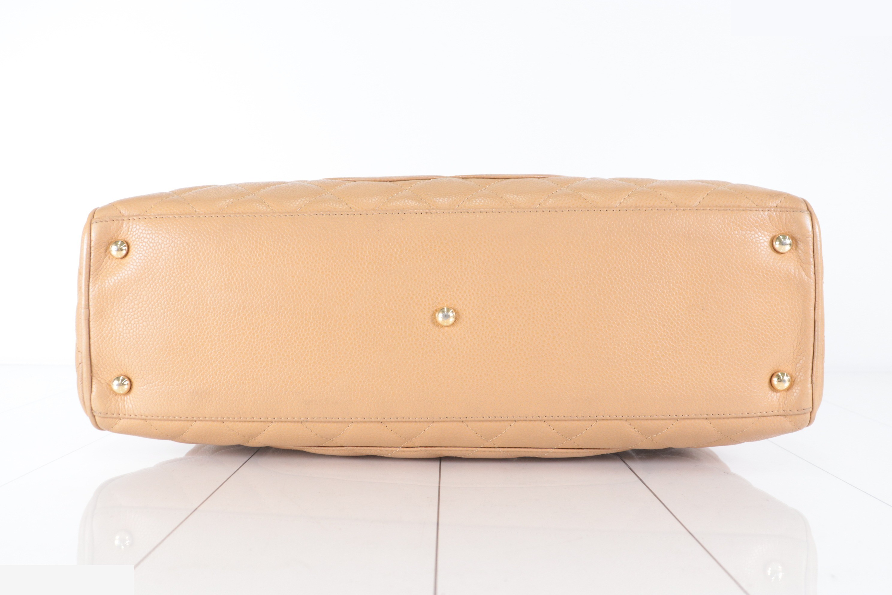 Caviar Mini Boston Bag, Beige, No. 8 — view 6
