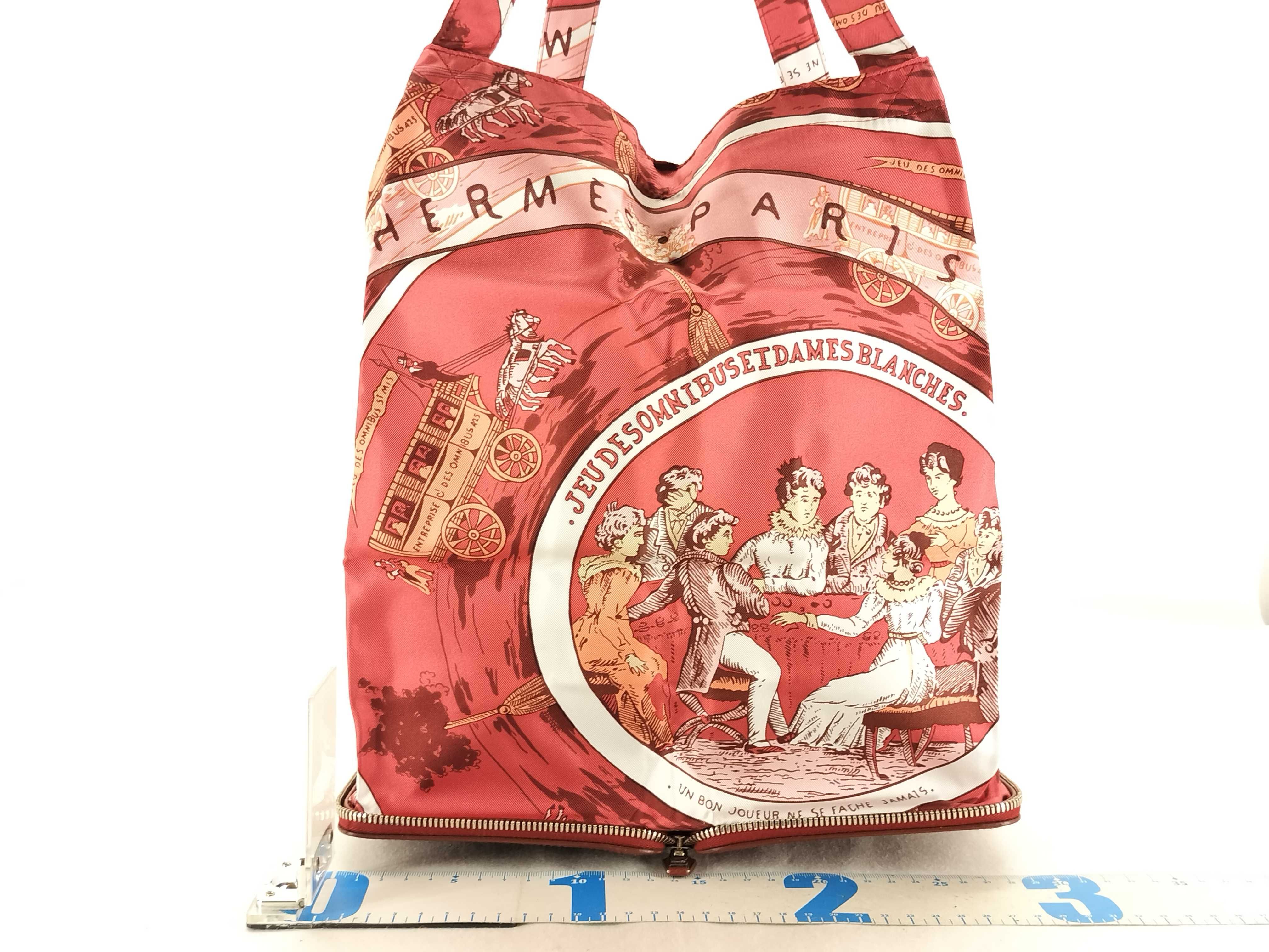 Silky Pop Eco Bag, Silk x Buffalo, Rouge H, Silver Hardware, Tote Bag — view 2