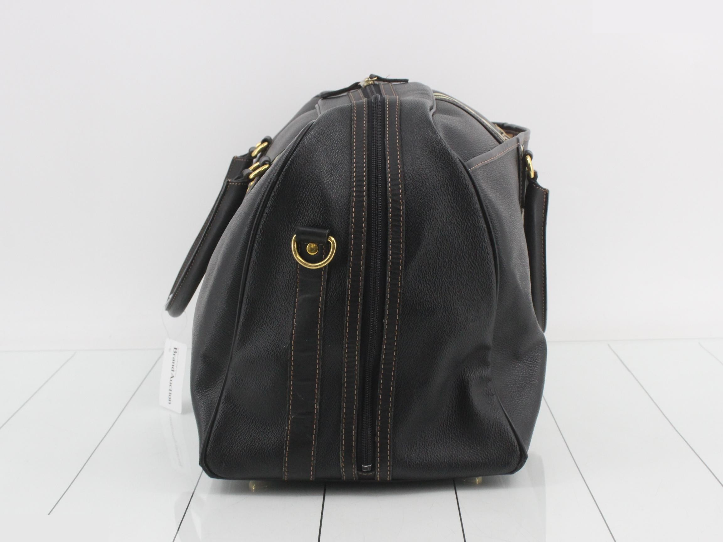 Burberrys Nova Check Leather Boston Bag — view 3