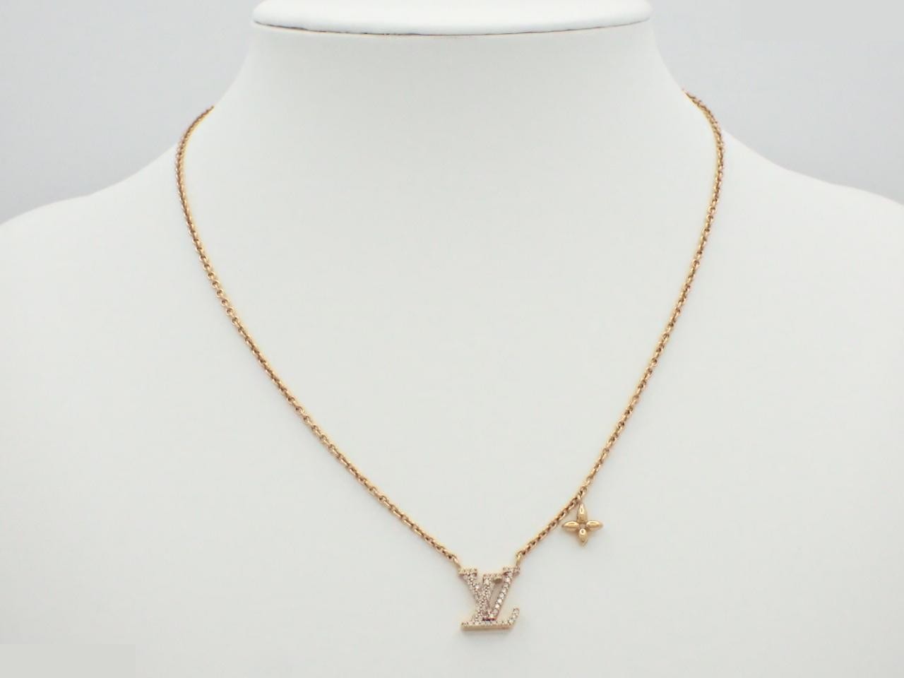 LV Iconic Necklace, Rhinestone, M00596, Chain approx. 46cm — view 3