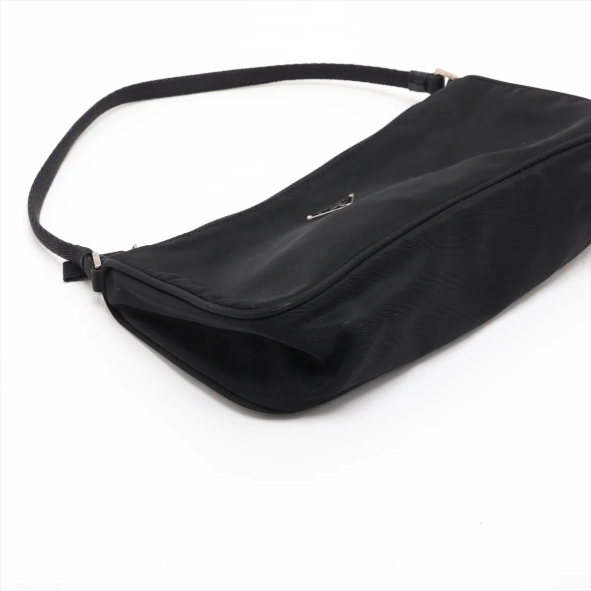 Tessuto Nylon Handbag, Black — view 4