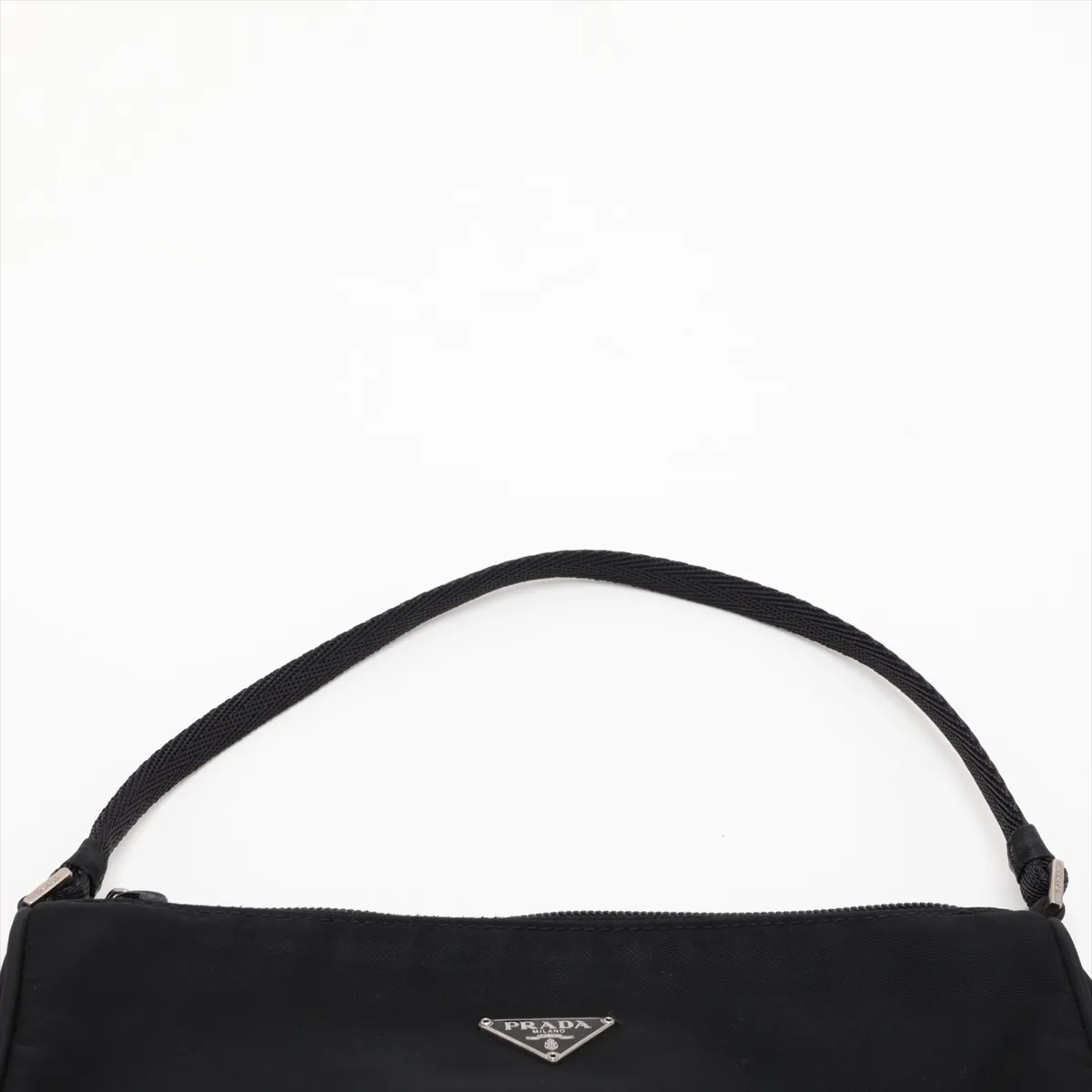 Tessuto Nylon Handbag, Black — view 6