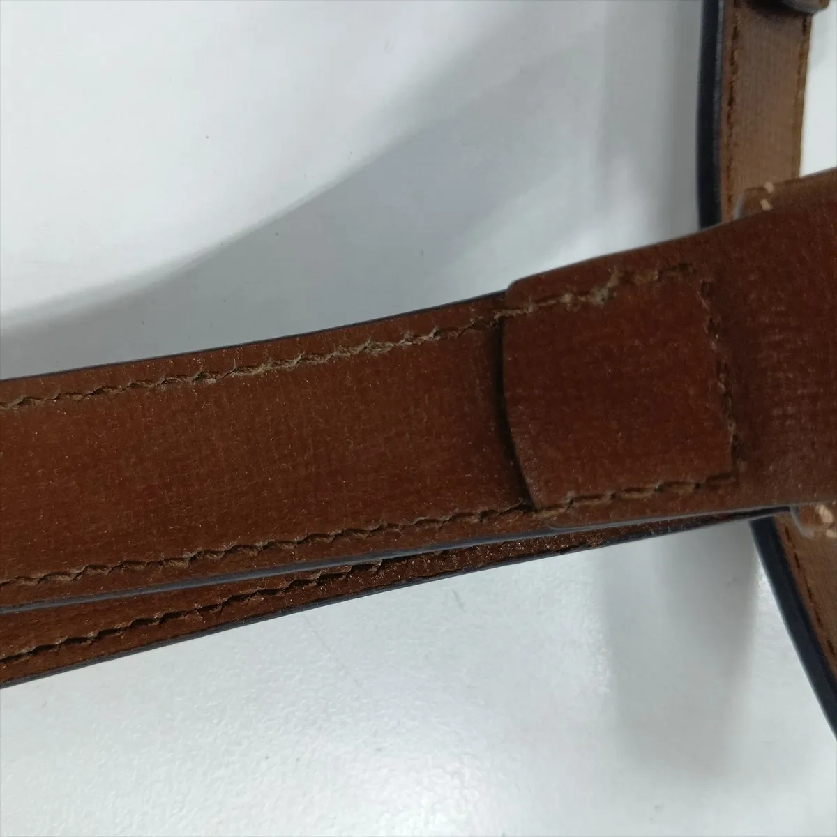 GG Supreme Horsebit 1955 PVC x Leather Shoulder Bag, Beige x Brown, 658574 — view 12