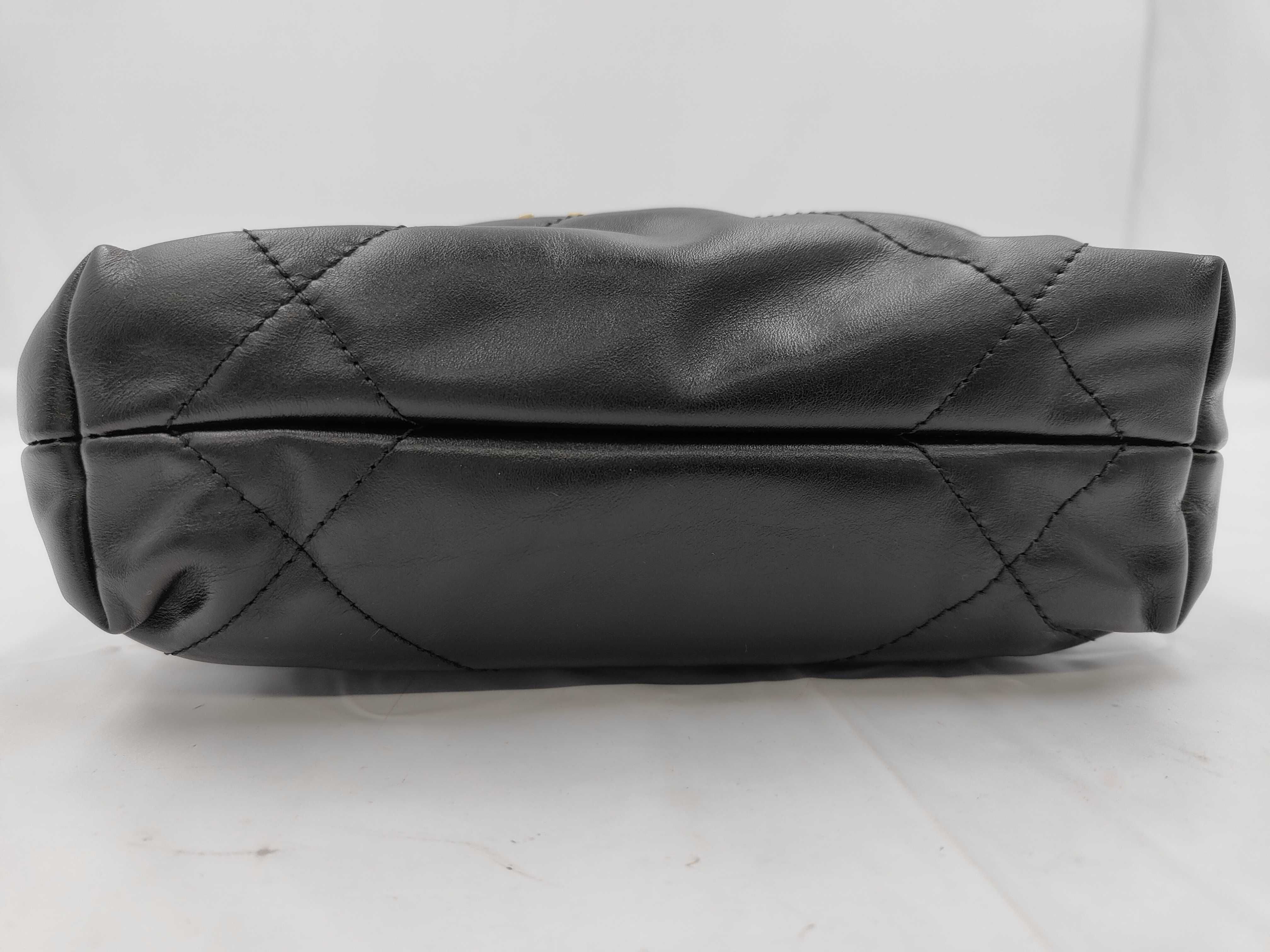 22 Mini Random Serial Number Calfskin Black Gold Bag — view 6