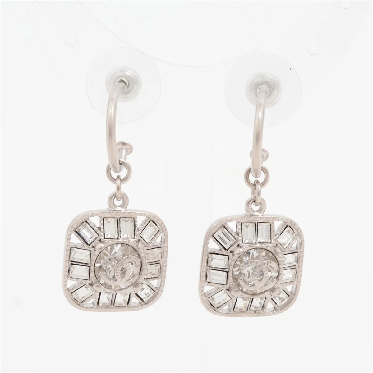 Cocomark 09P Earrings (for both ears) GP x Rhinestone Silver — view 2