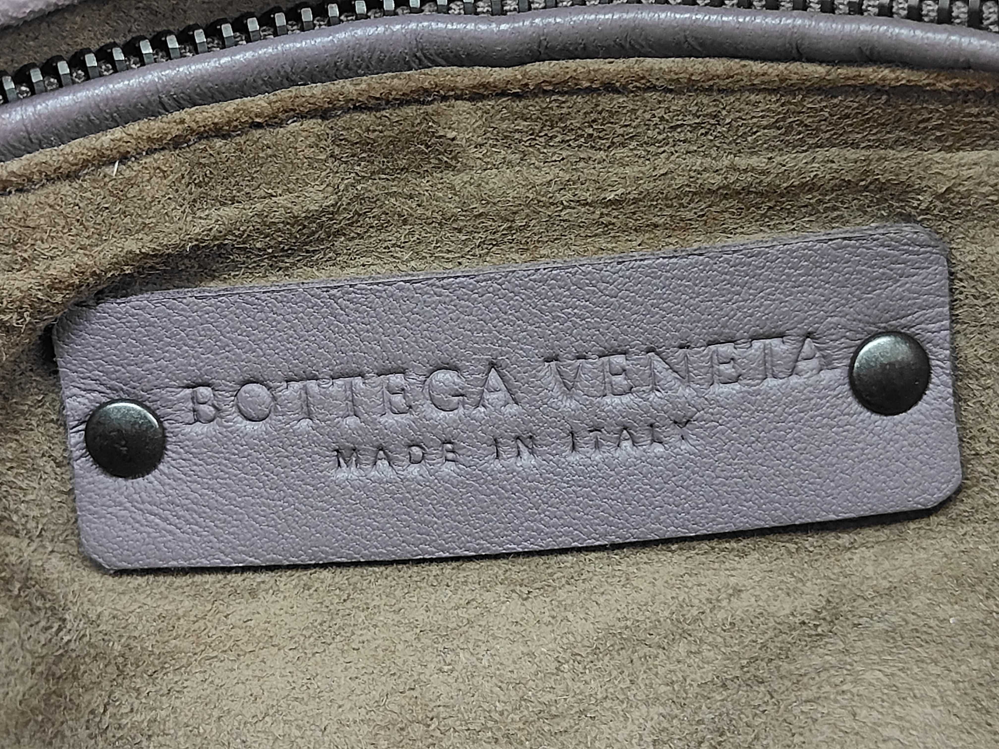 Intrecciato Convertible Boston Bag Leather Purple Sling Bag — view 13