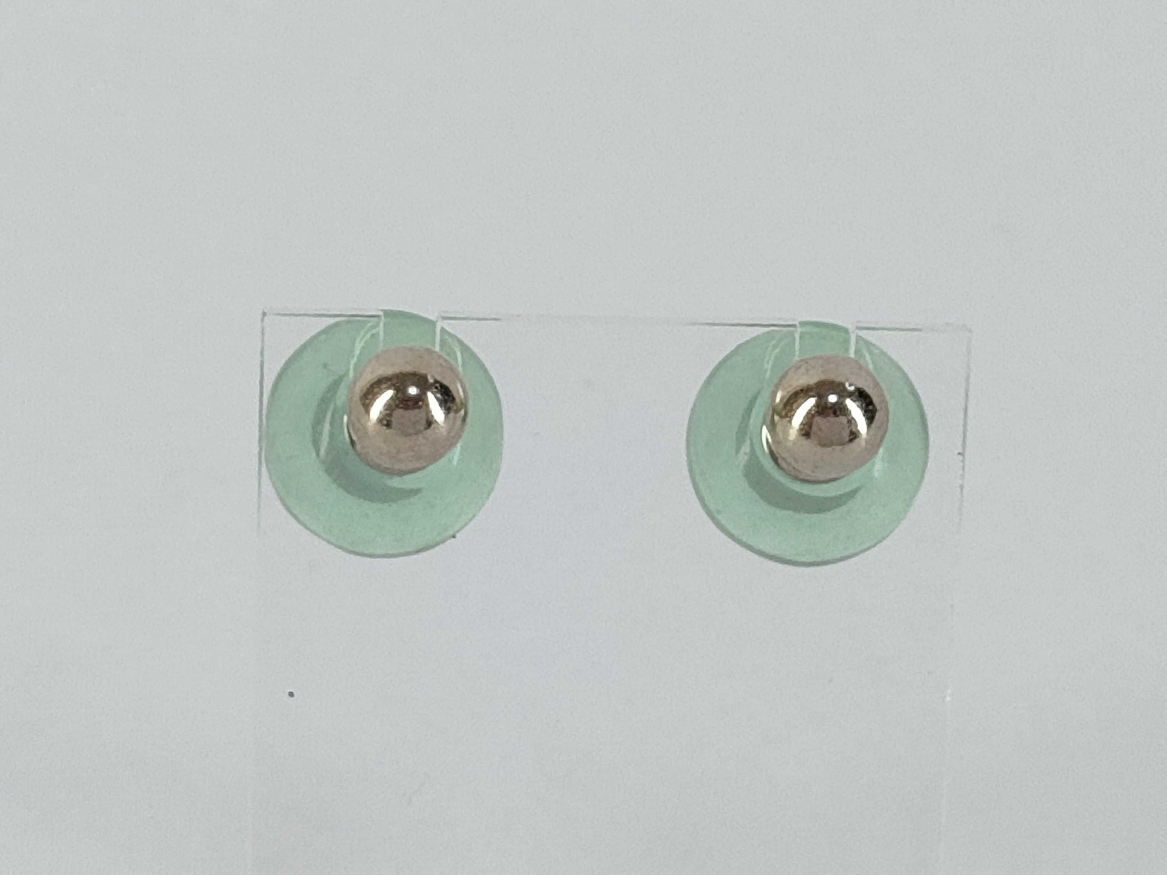 Tribal Clear Ball Earrings