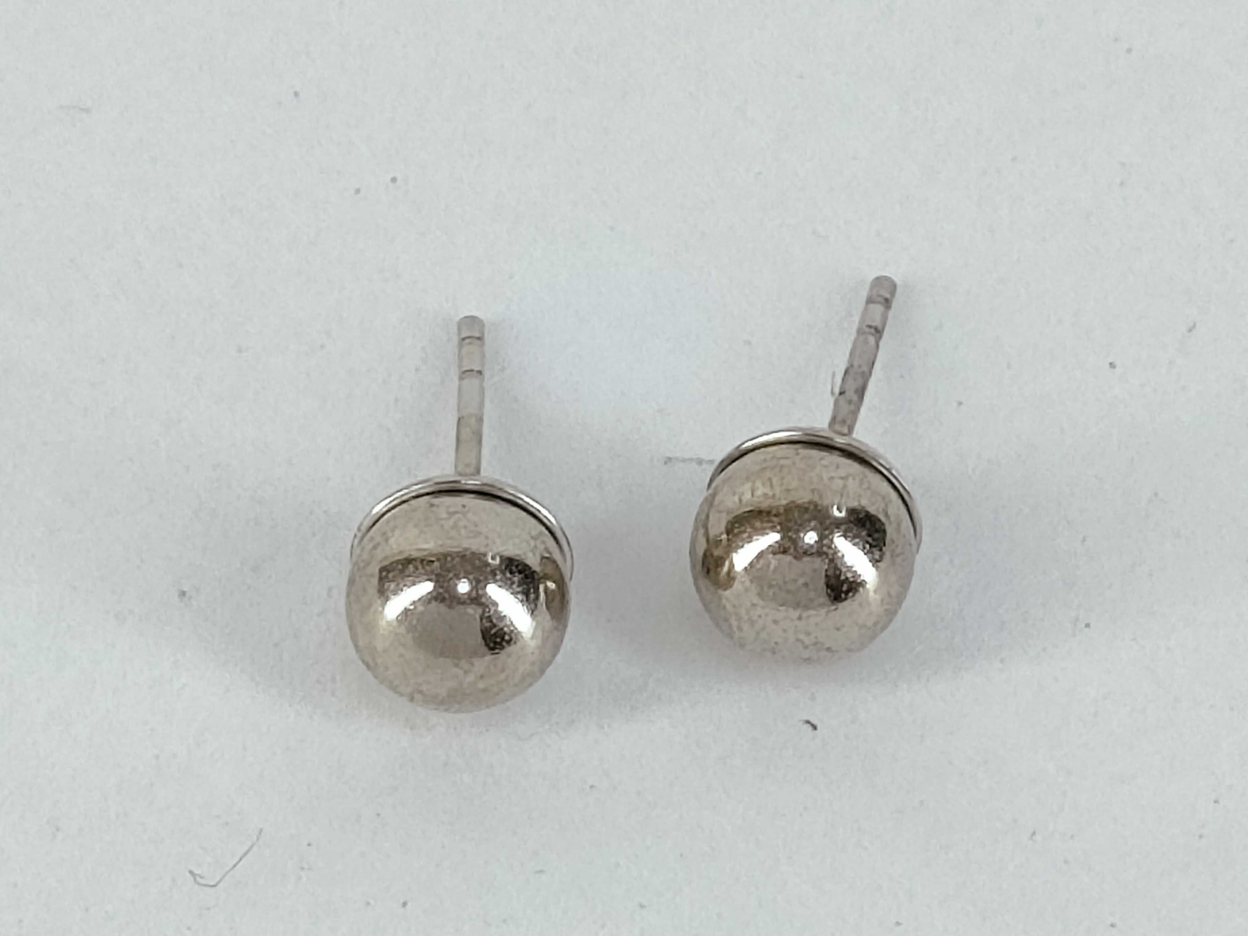 Tribal Clear Ball Earrings — view 2