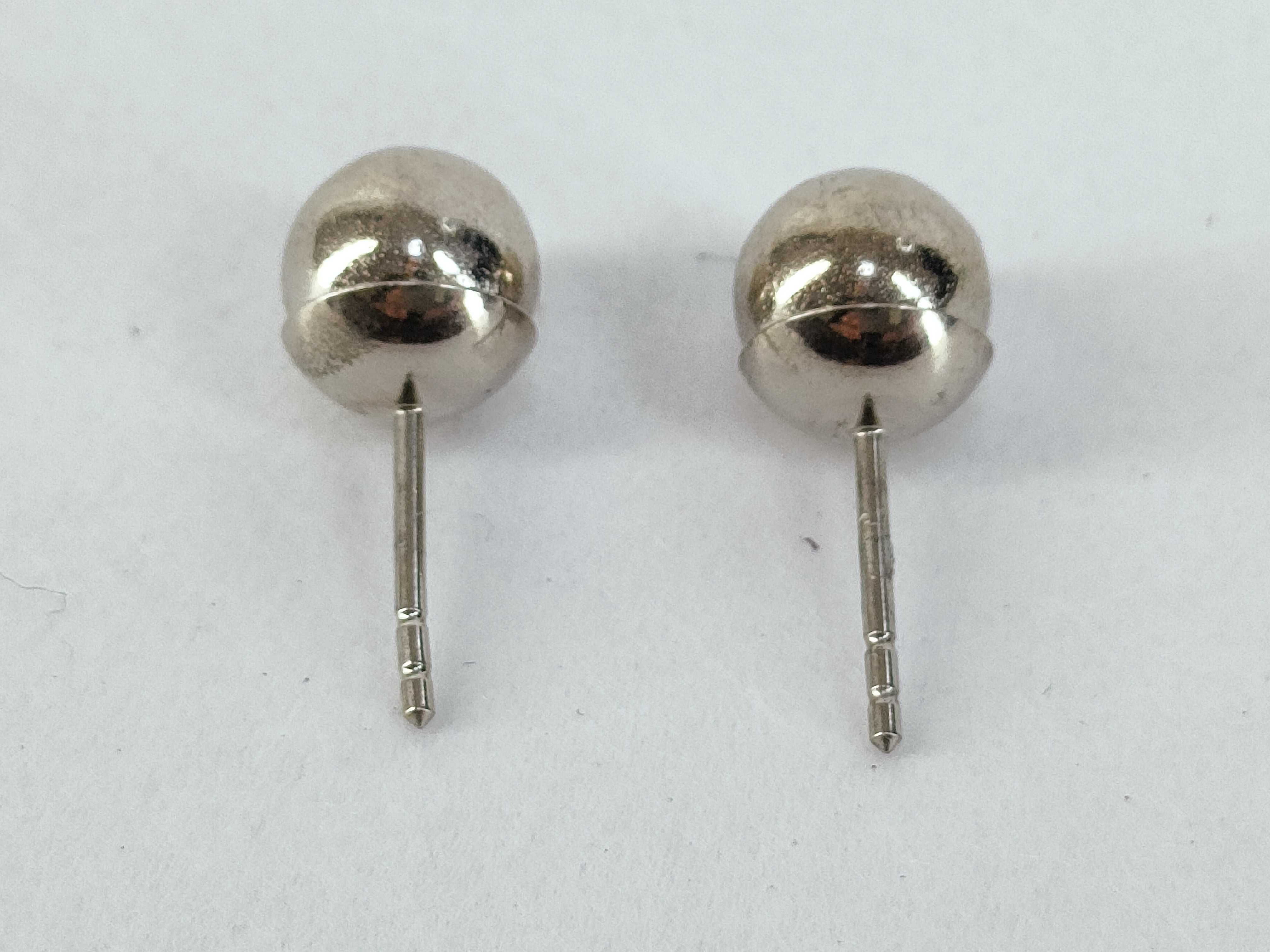 Tribal Clear Ball Earrings — view 3