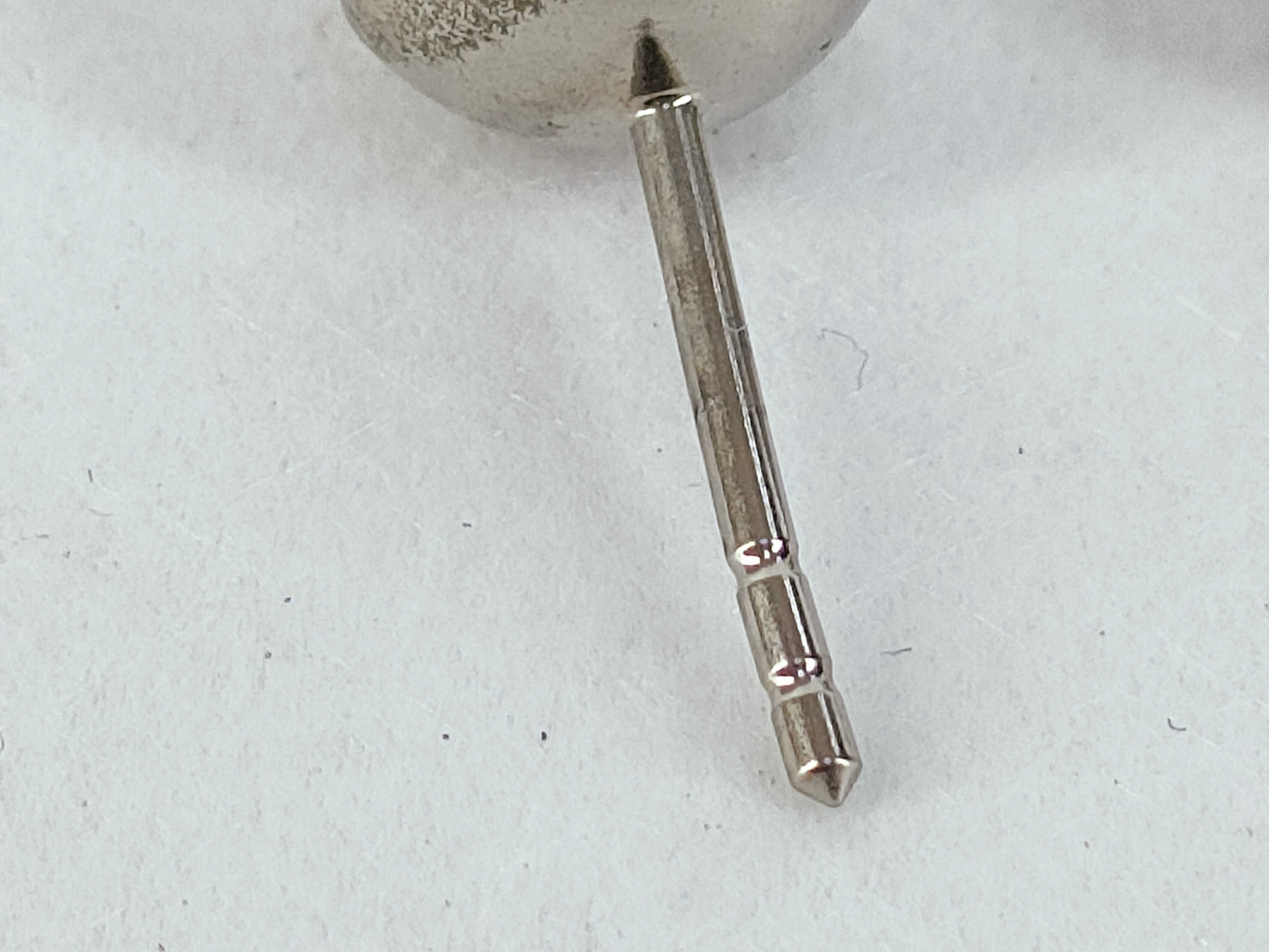 Tribal Clear Ball Earrings — view 4