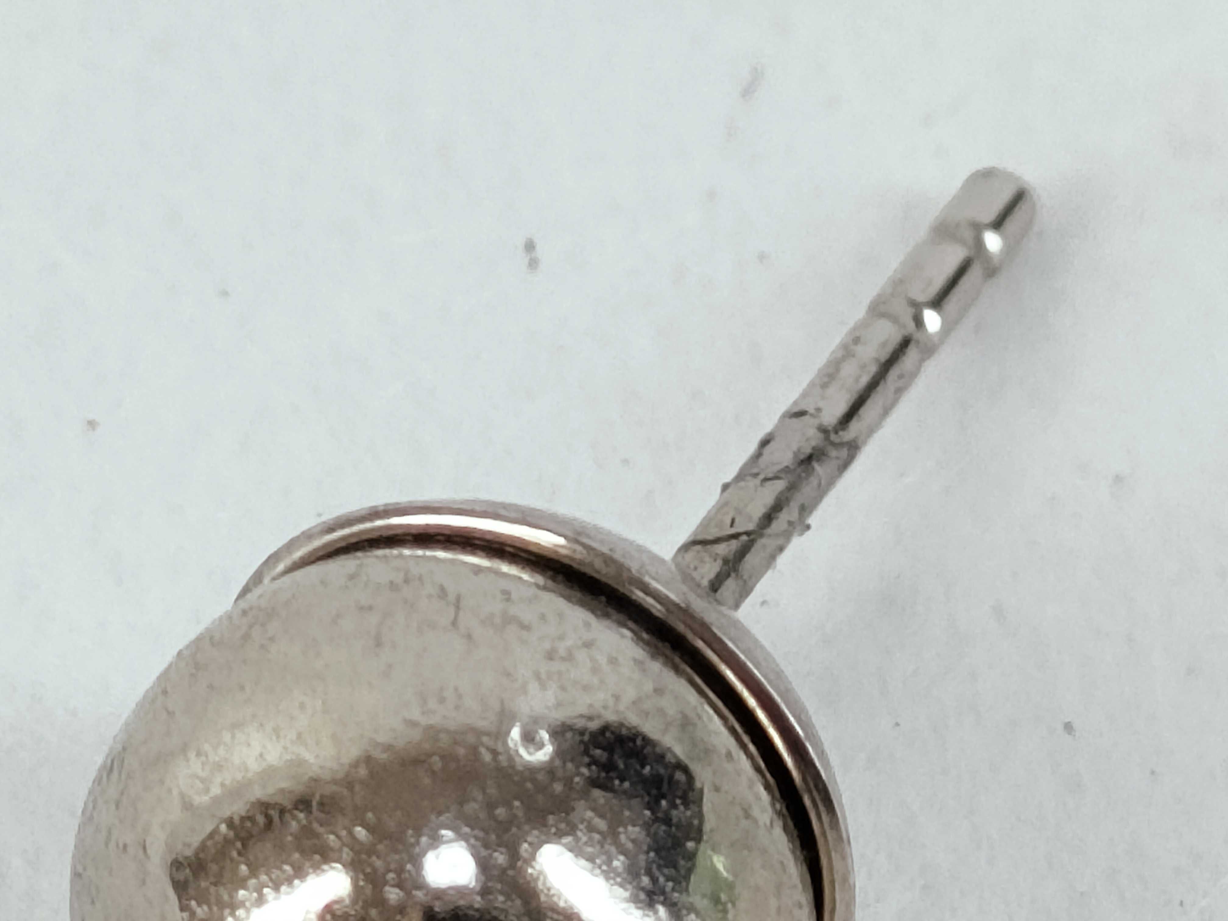 Tribal Clear Ball Earrings — view 9
