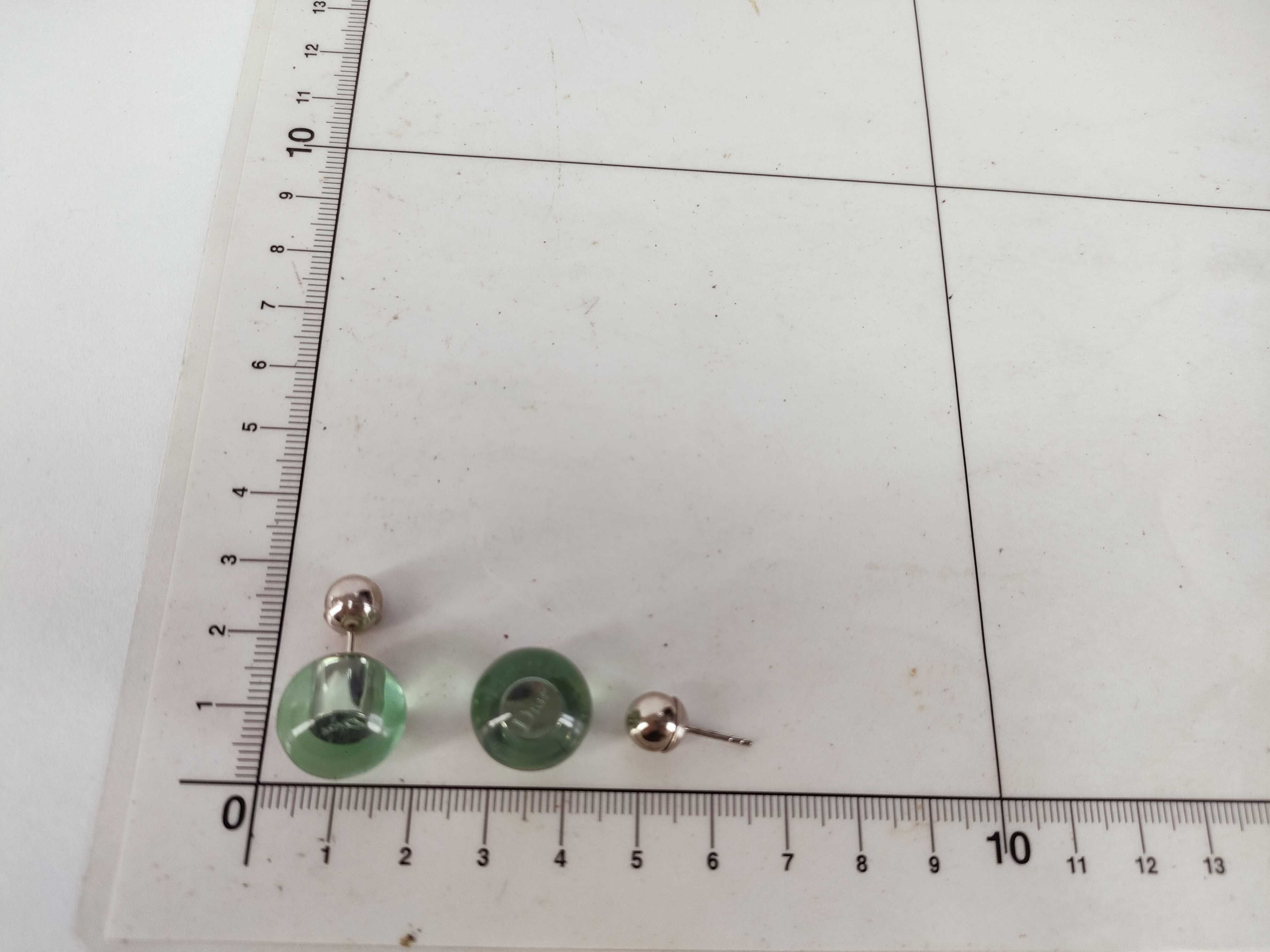 Tribal Clear Ball Earrings — view 10