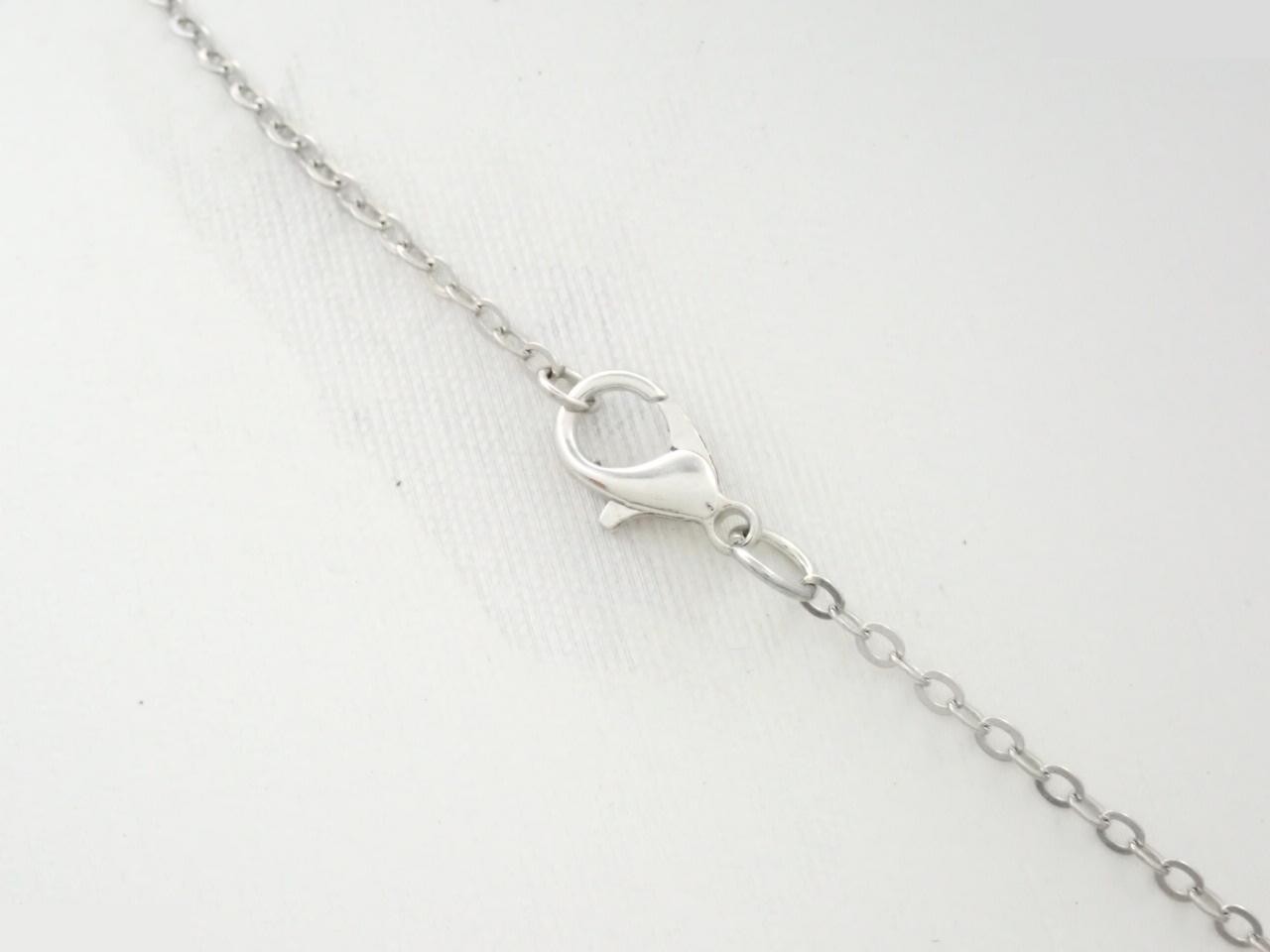 H-Cube Silver Chain, approximately 41cm — view 2