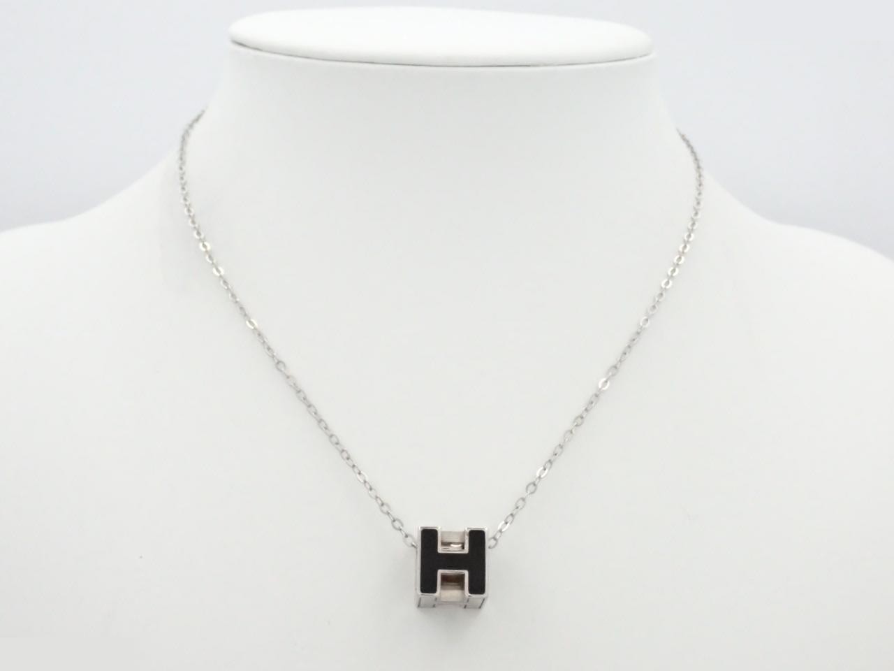 H-Cube Silver Chain, approximately 41cm — view 3