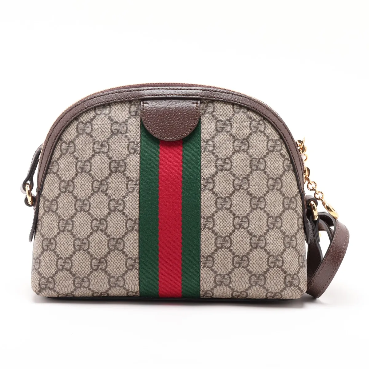 GG Supreme Phidias 499621 PVC Shoulder Bag Brown — view 2