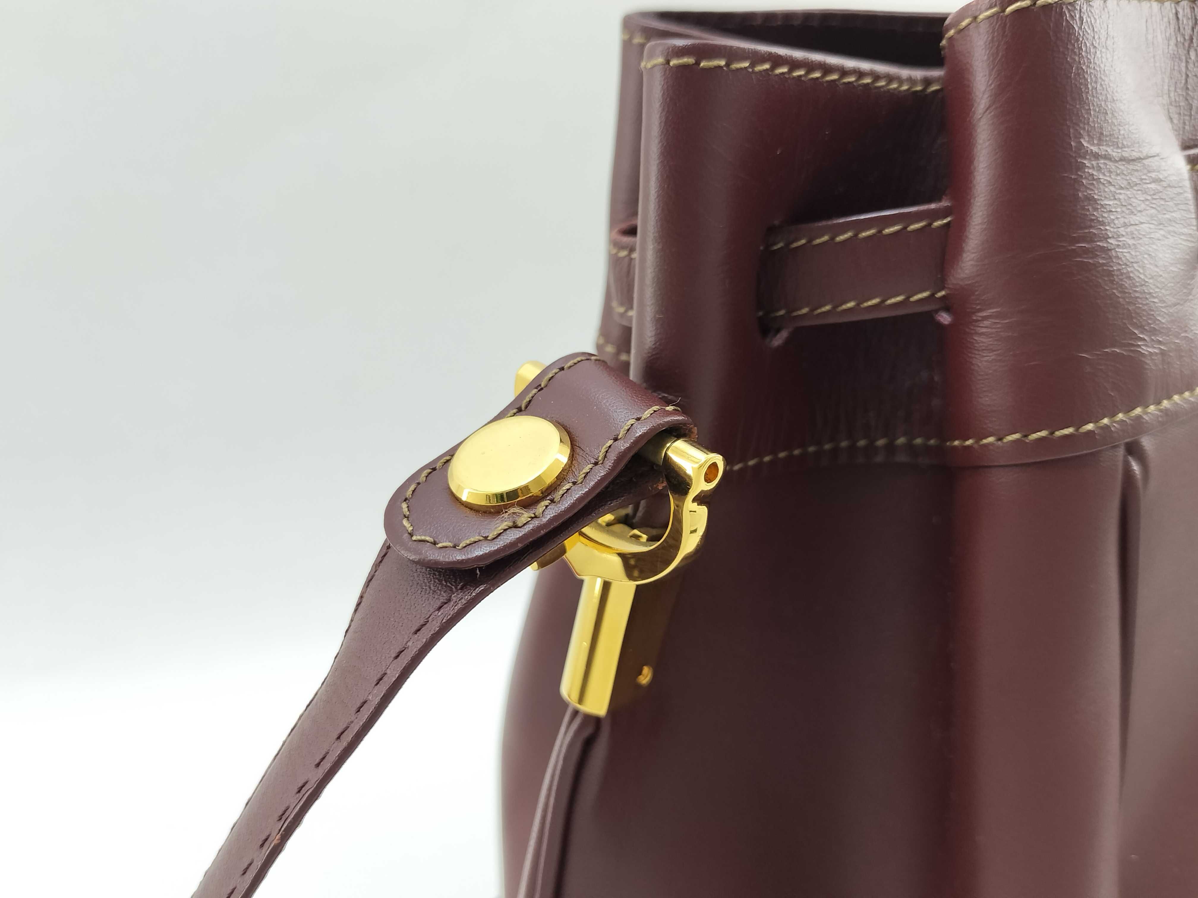 Must Bordeaux Logo Drawstring Mini Shoulder Bag — view 5