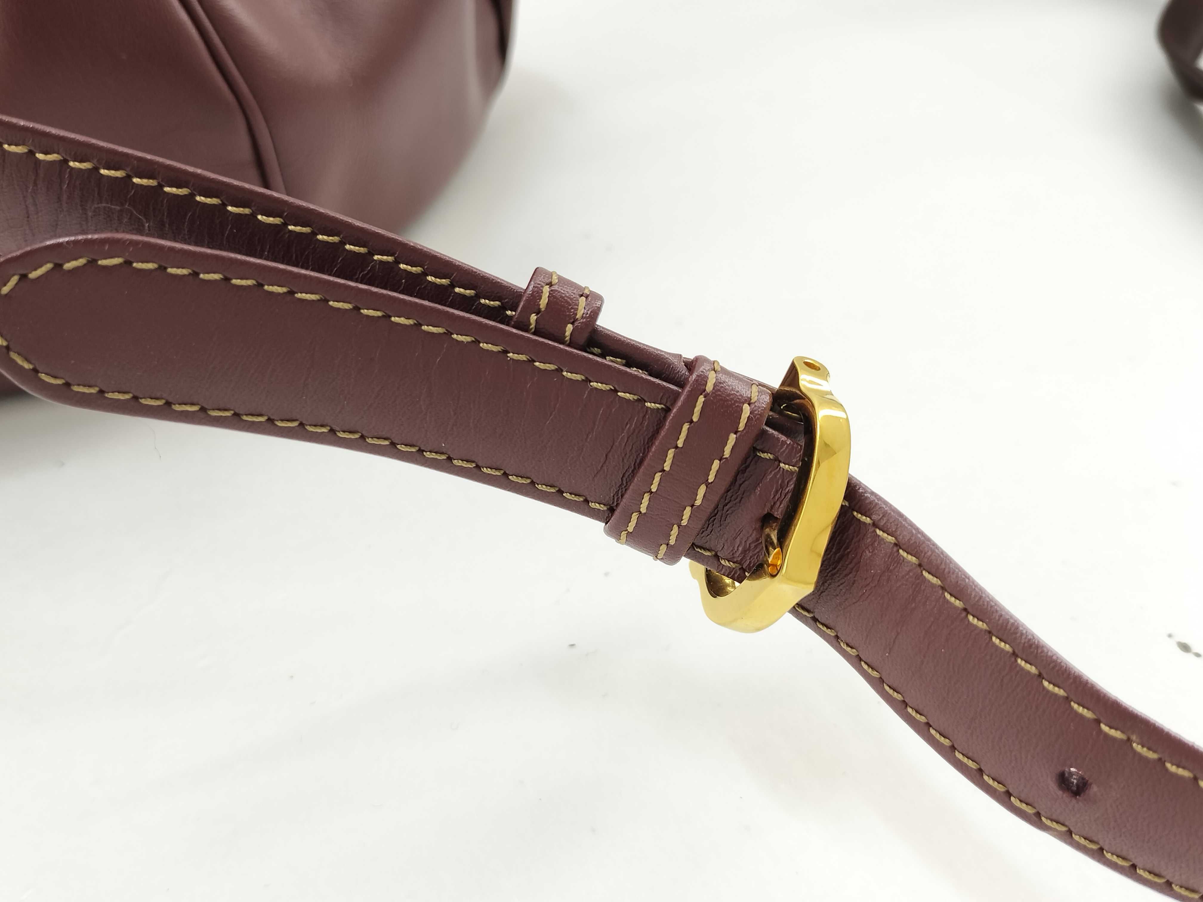 Must Bordeaux Logo Drawstring Mini Shoulder Bag — view 6