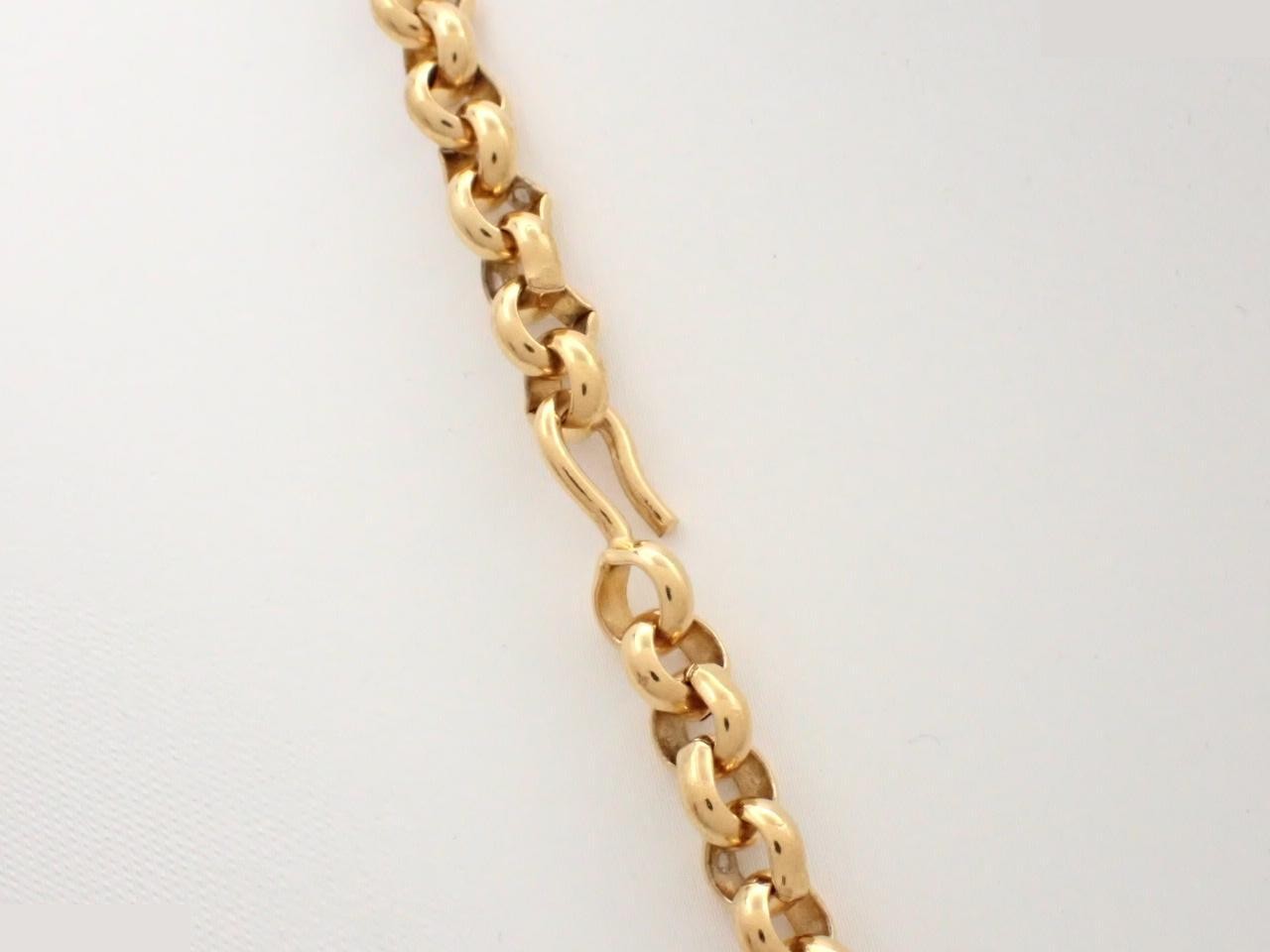 Gold necklace, with markings, 96P — view 2
