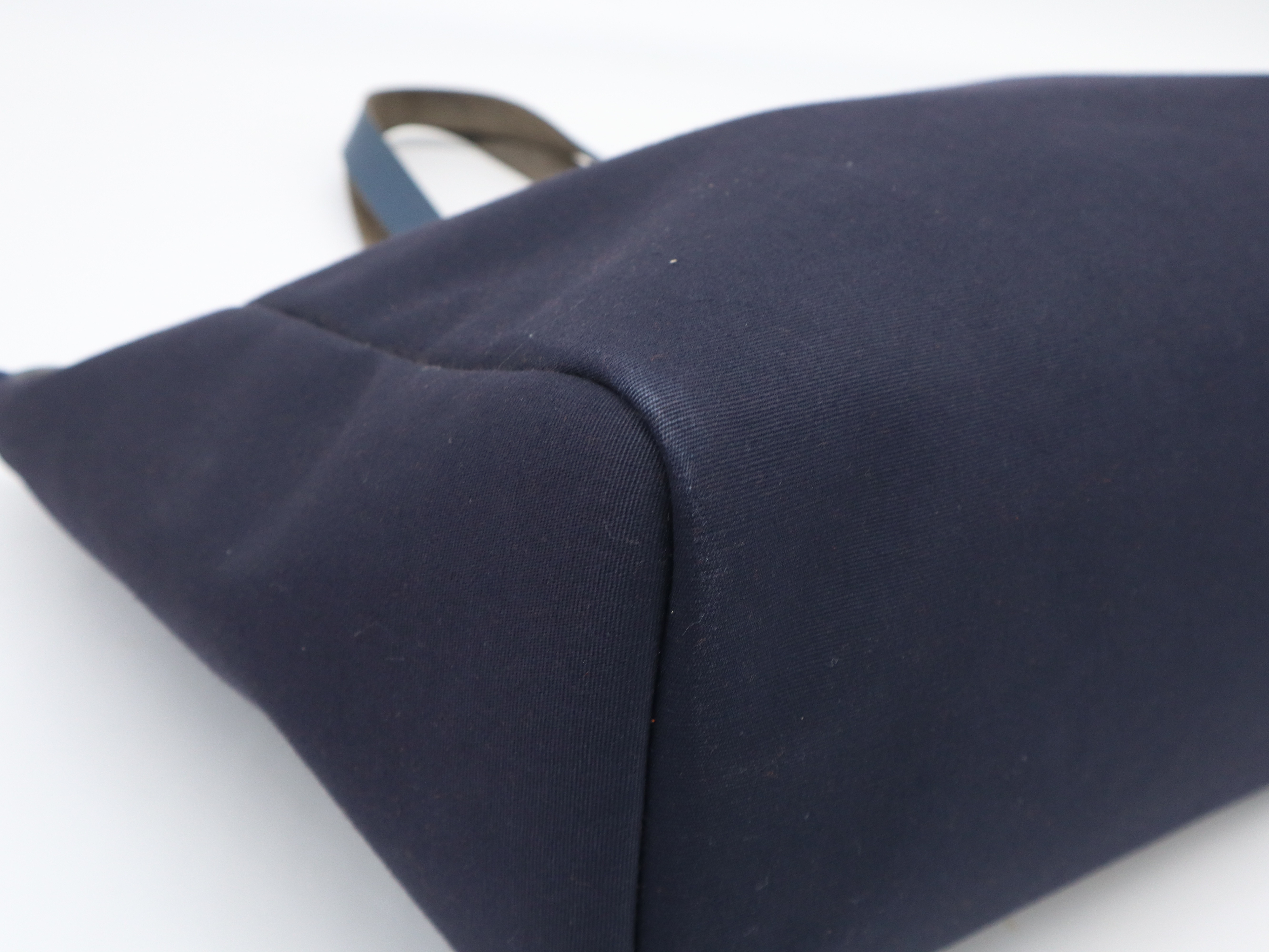 Herbag Cabas GM F stamp Toile Officier Navy Tote bag with spare bag and dust bag — view 7