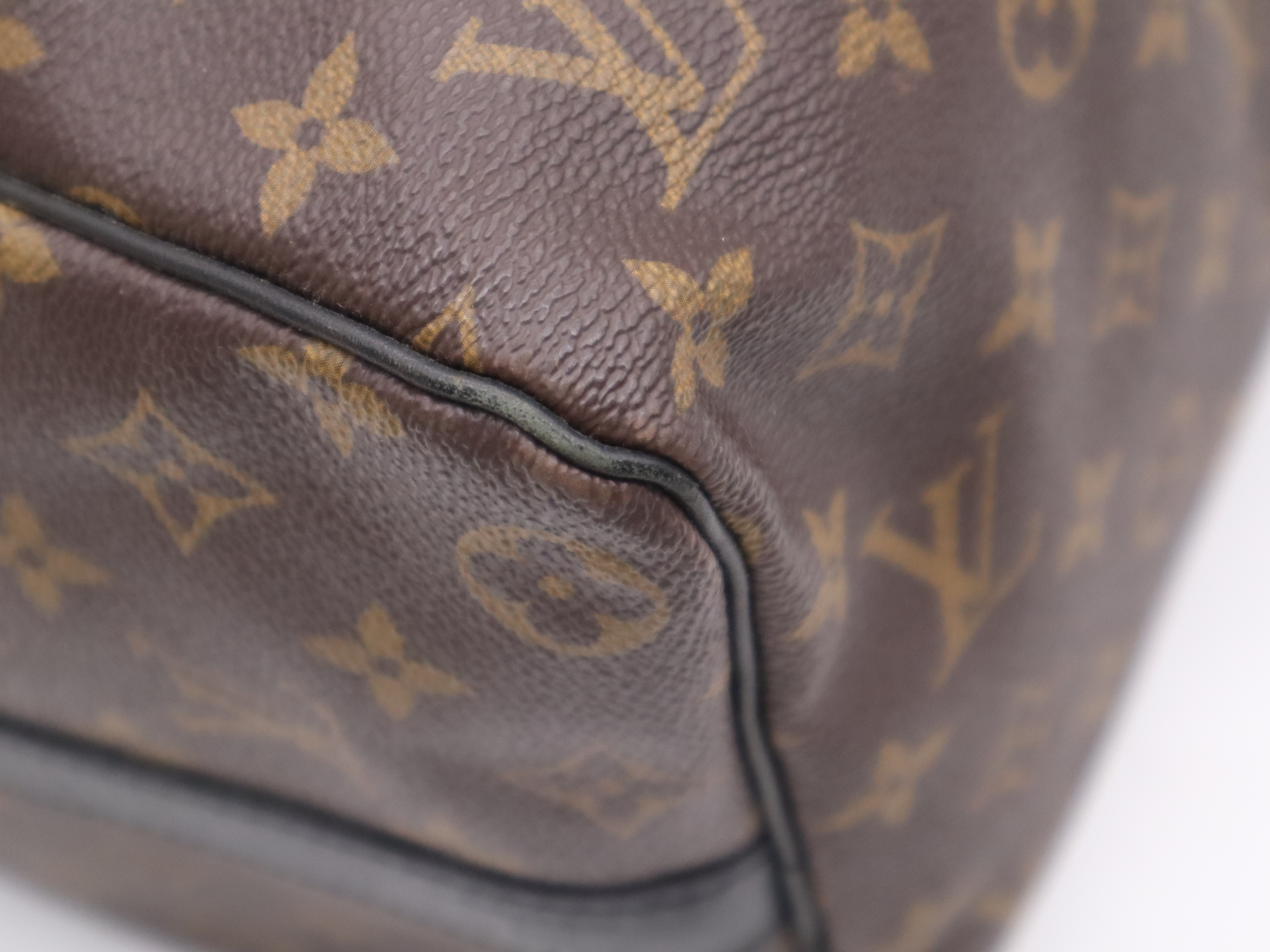 M56711 Monogram Macassar Keepall Bandoulière 45 Boston Bag with Shoulder Strap, Name Tag, Handle Strap, and Dust Bag — view 10