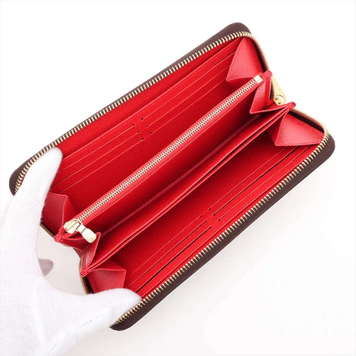 Monogram Zippy Wallet M41896 Coquelicot Round Zip Wallet (RFID detected) — view 3