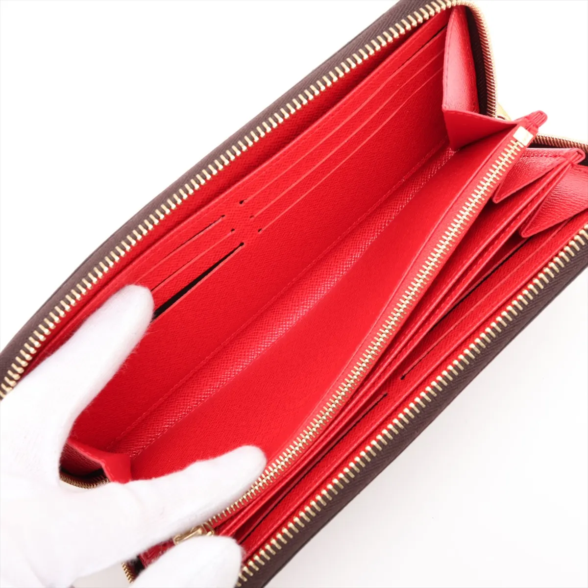 Monogram Zippy Wallet M41896 Coquelicot Round Zip Wallet (RFID detected) — view 4