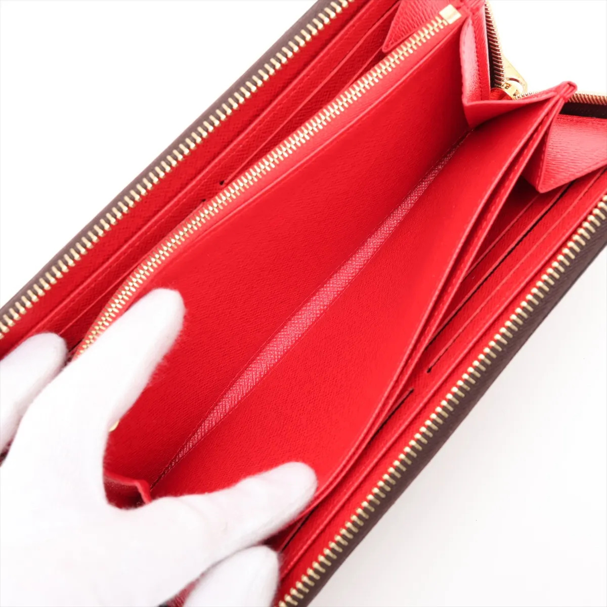 Monogram Zippy Wallet M41896 Coquelicot Round Zip Wallet (RFID detected) — view 5