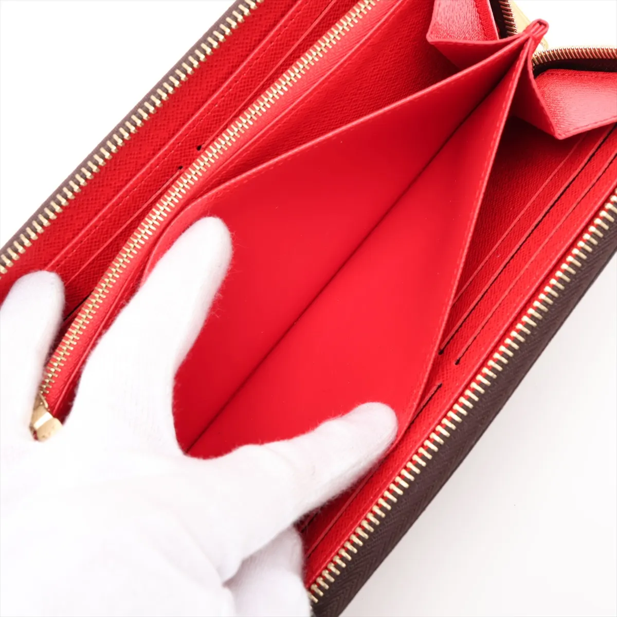 Monogram Zippy Wallet M41896 Coquelicot Round Zip Wallet (RFID detected) — view 7