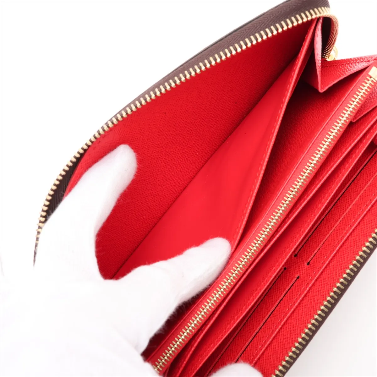 Monogram Zippy Wallet M41896 Coquelicot Round Zip Wallet (RFID detected) — view 8
