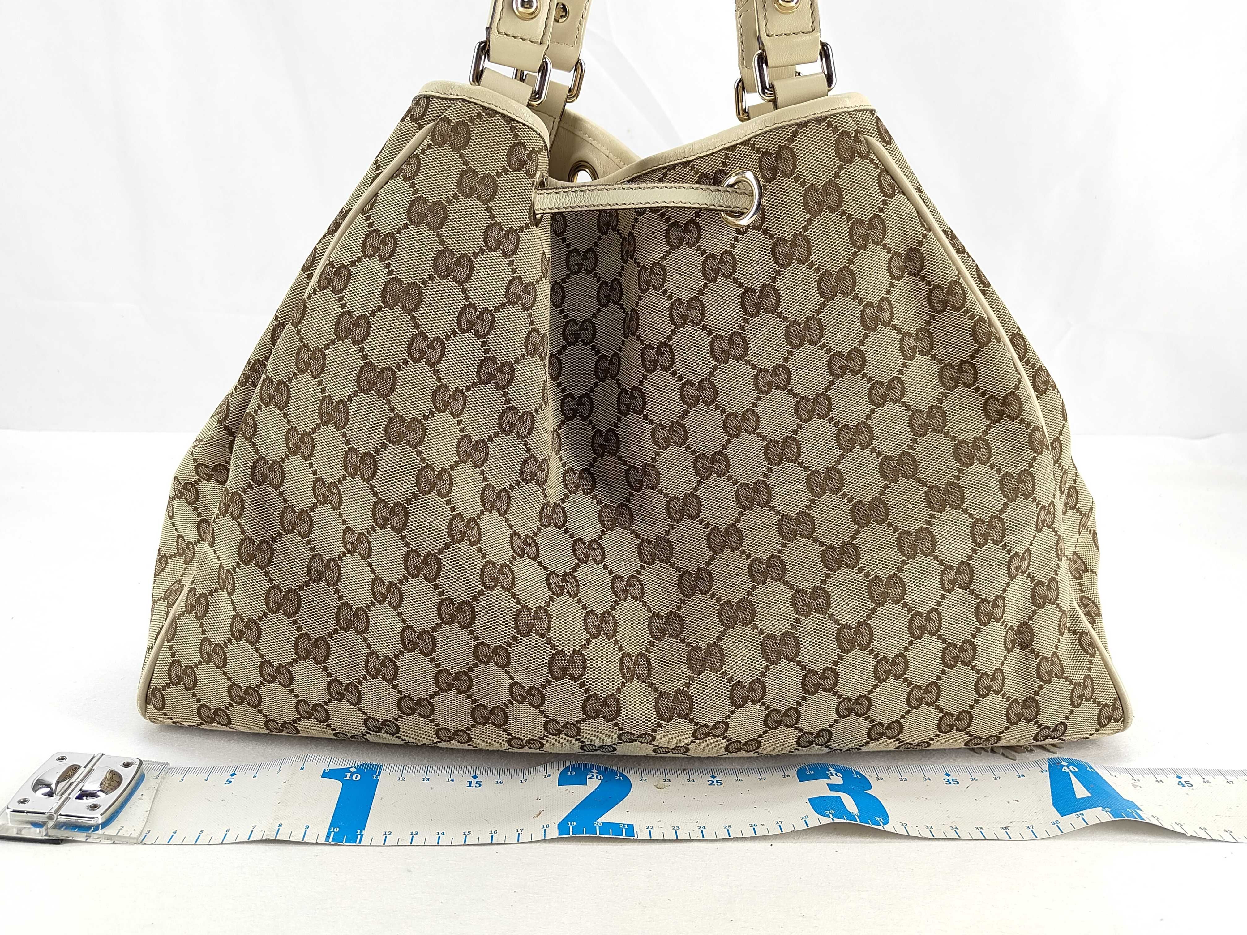 GG Canvas Bamboo Tassel Tote Bag (170206) — view 2