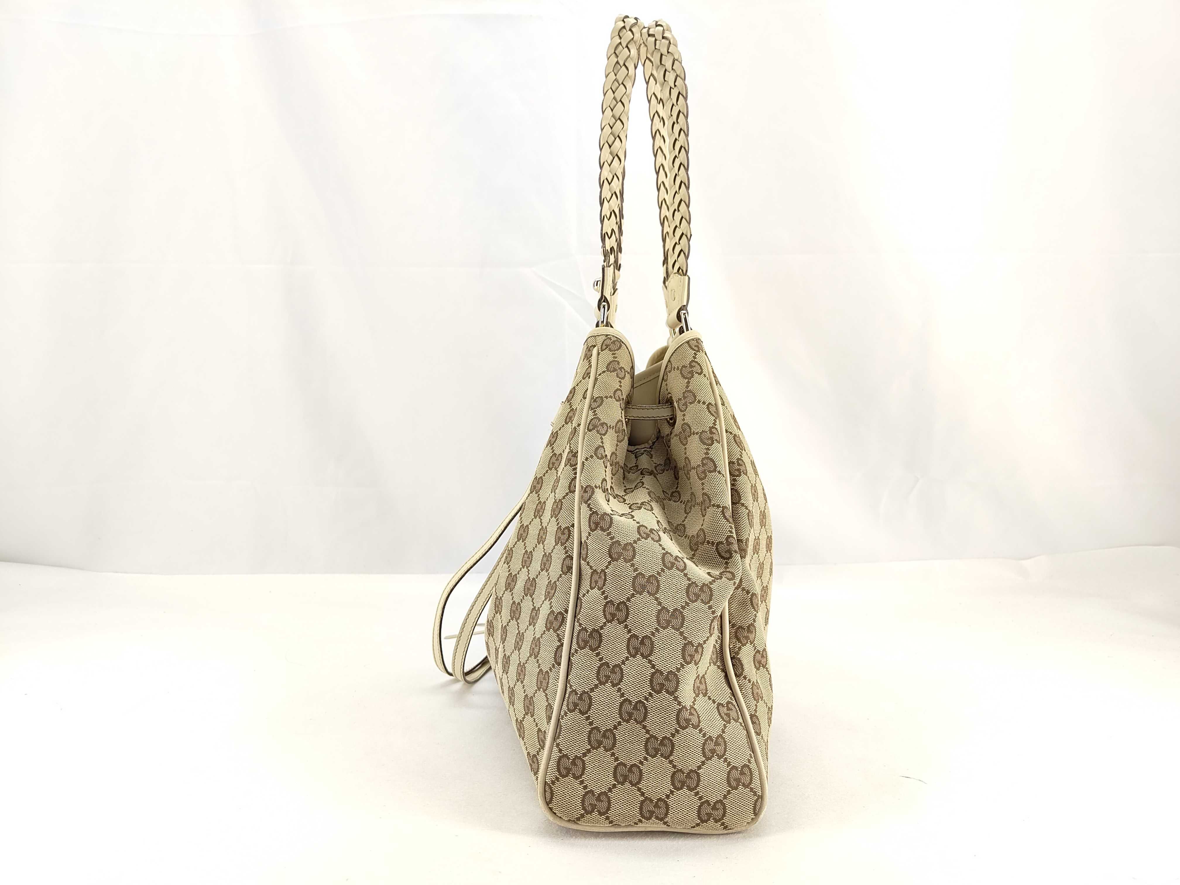 GG Canvas Bamboo Tassel Tote Bag (170206) — view 3